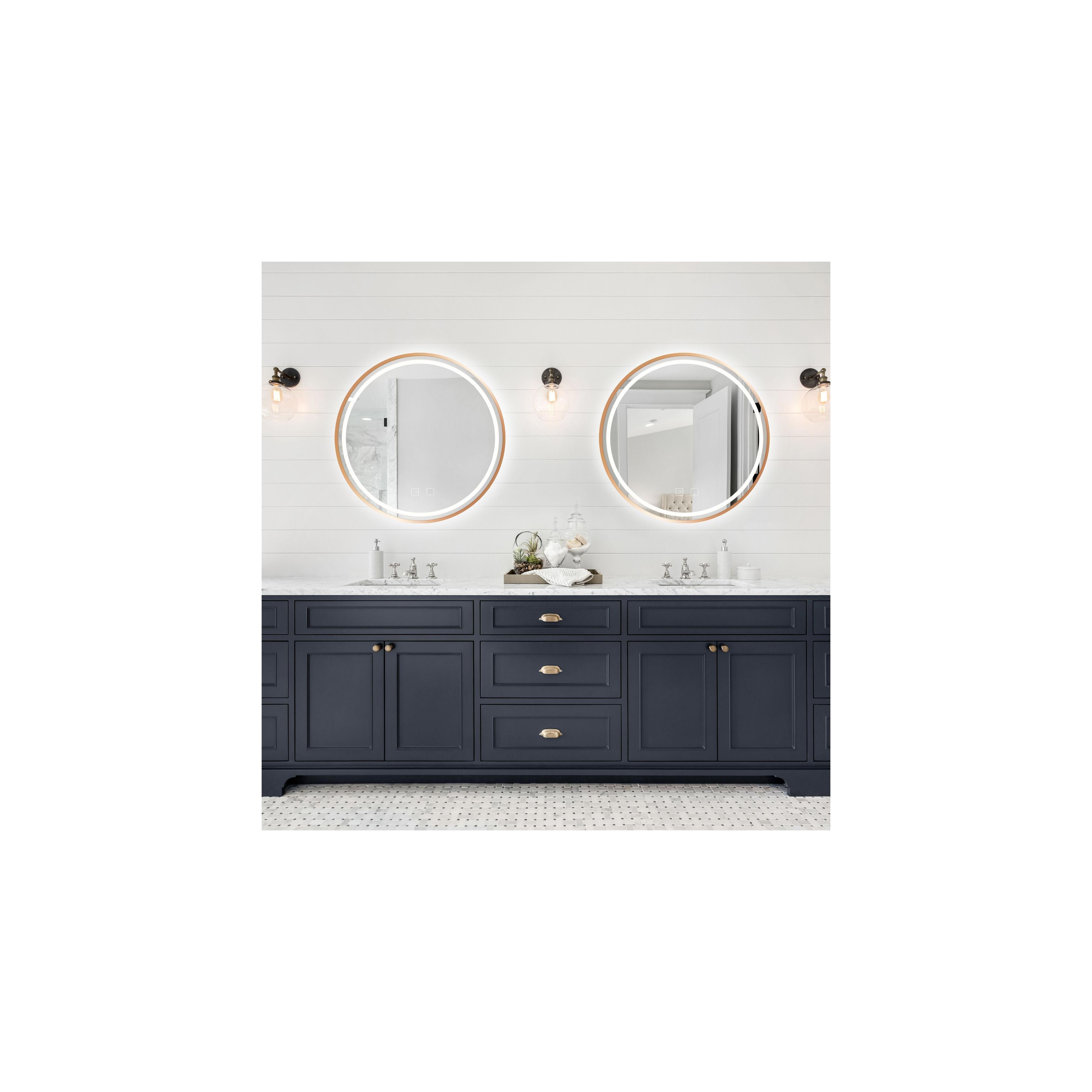 LUSTRO ŚCIENNE LED 100cm MMJ BRUSH COPPER