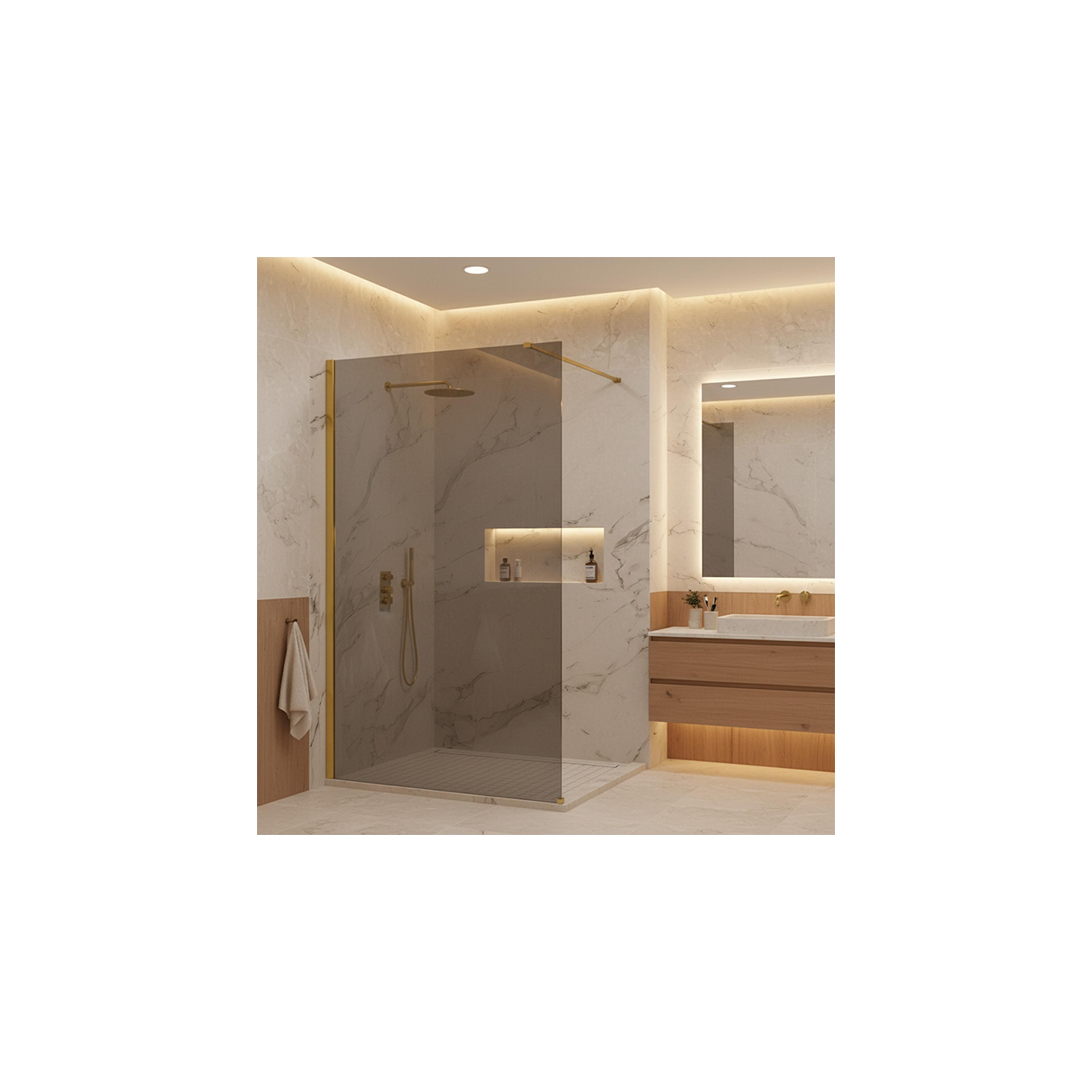Paroi de douche Rea Flexi Grey / Gold 110