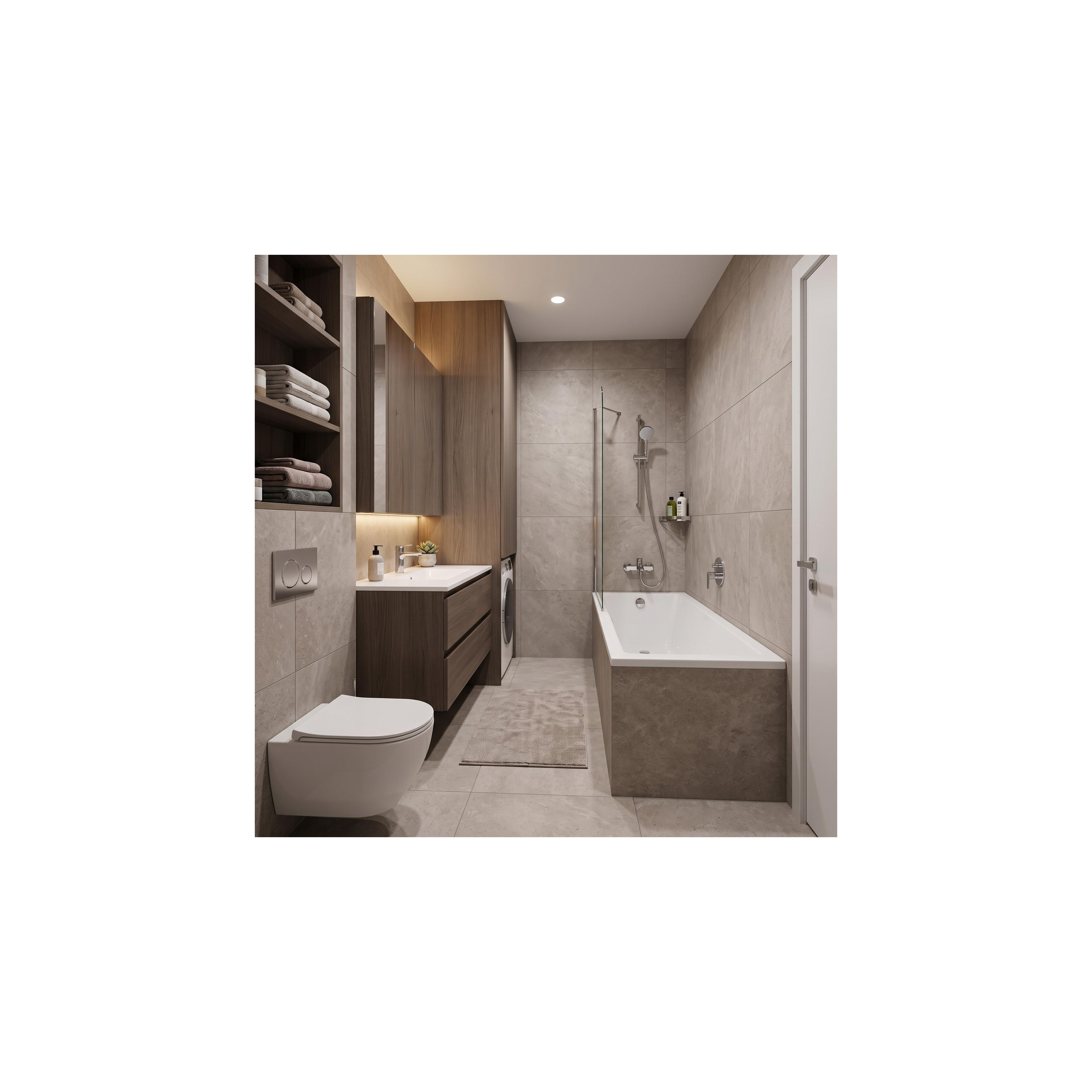 Baignoire acrylique encastrable Rea Catania 180