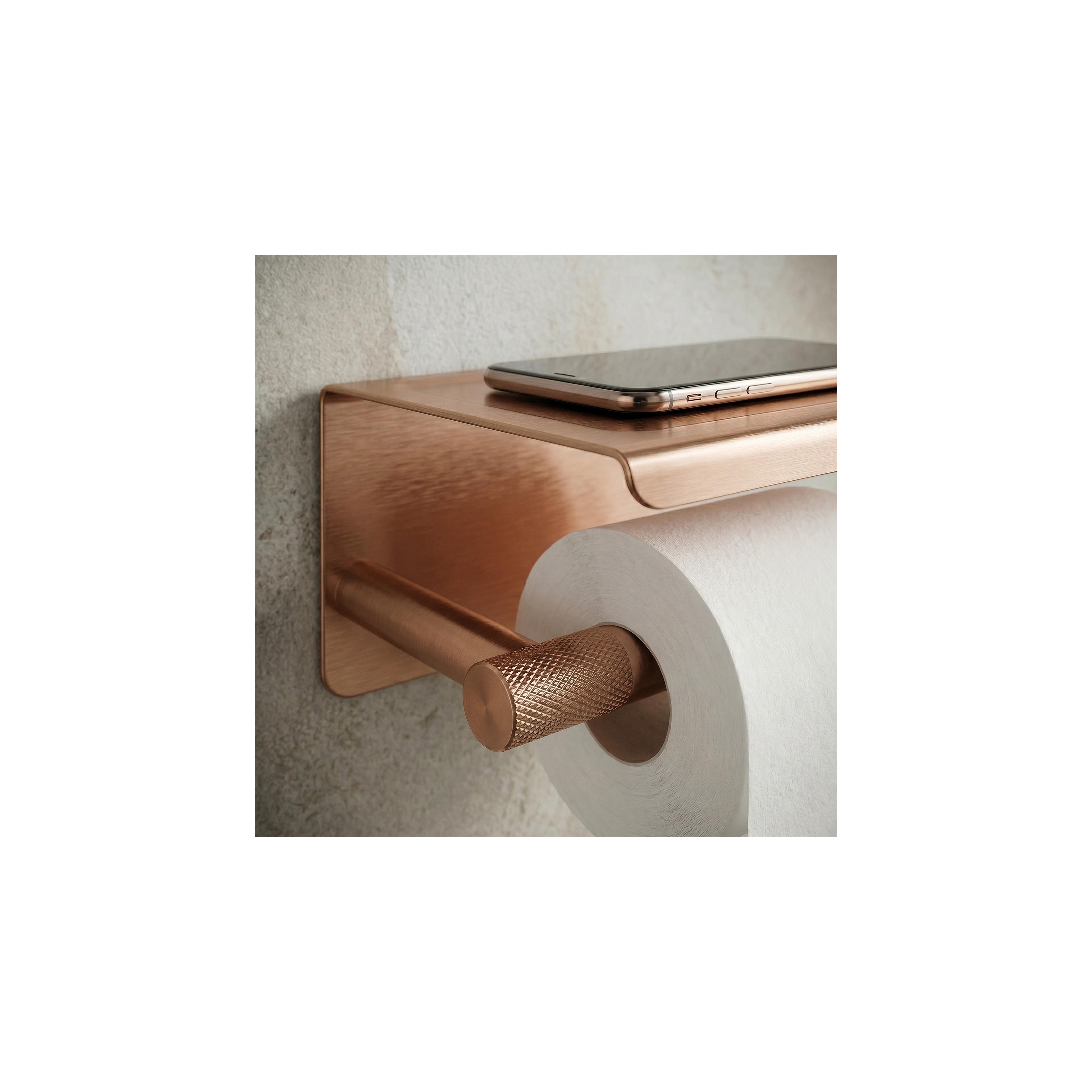 Držač toalet papira sa policom 6613 Modern Copper Brush