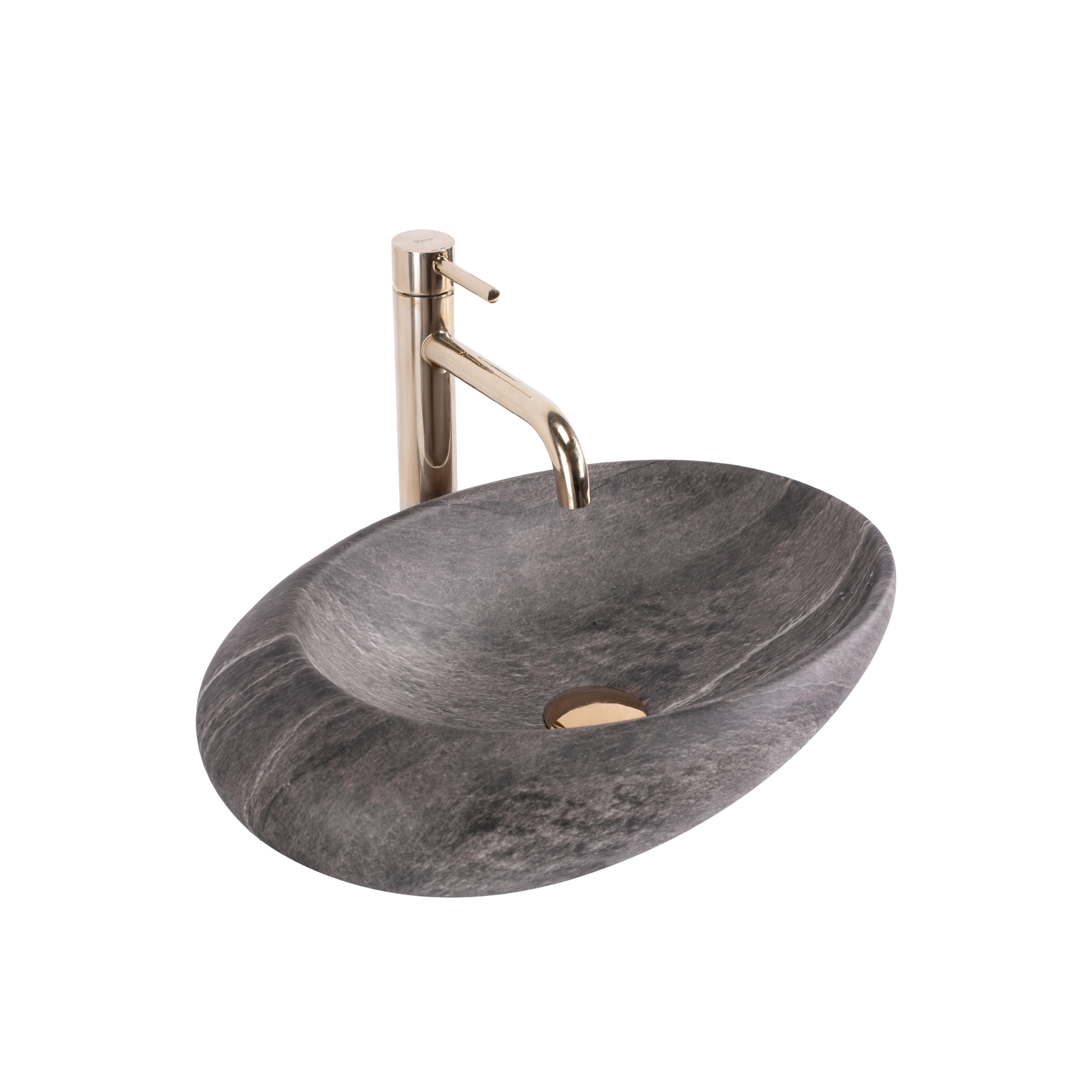 Countertop Basin Rea Roxy A Stone D.Grey