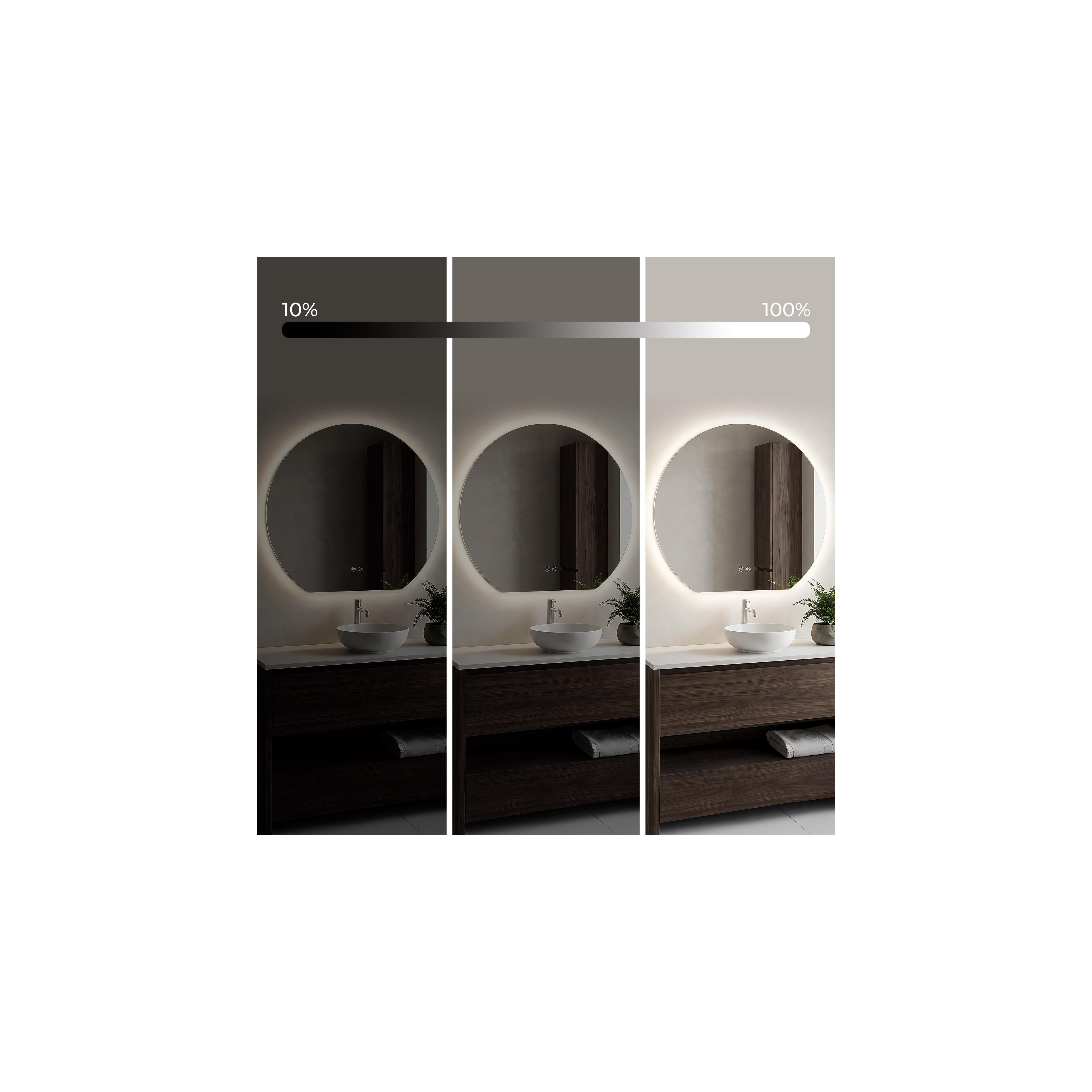 Miroir LED 70cm Fabio