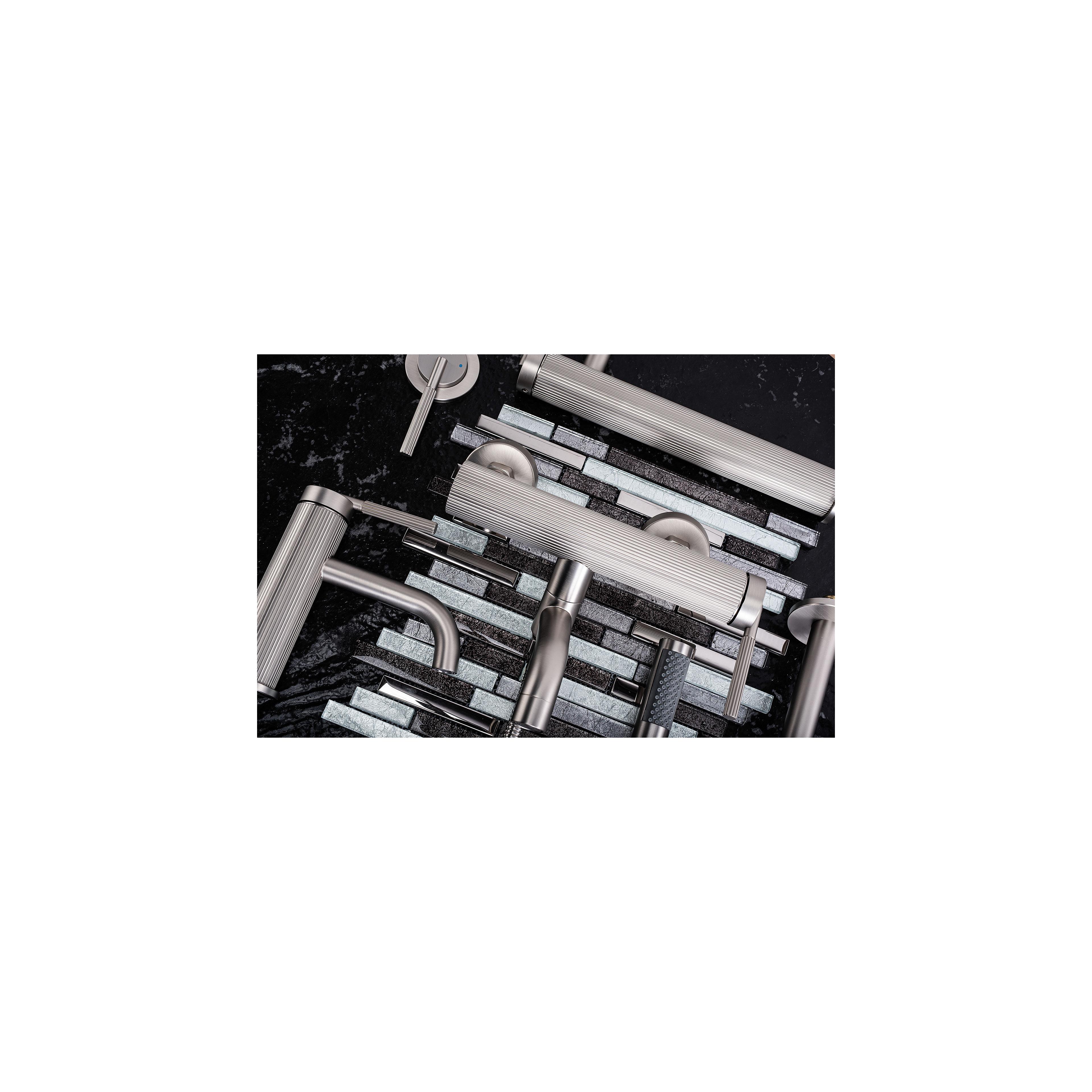 Baterie pentru cadă REA Argon Brush Nickel