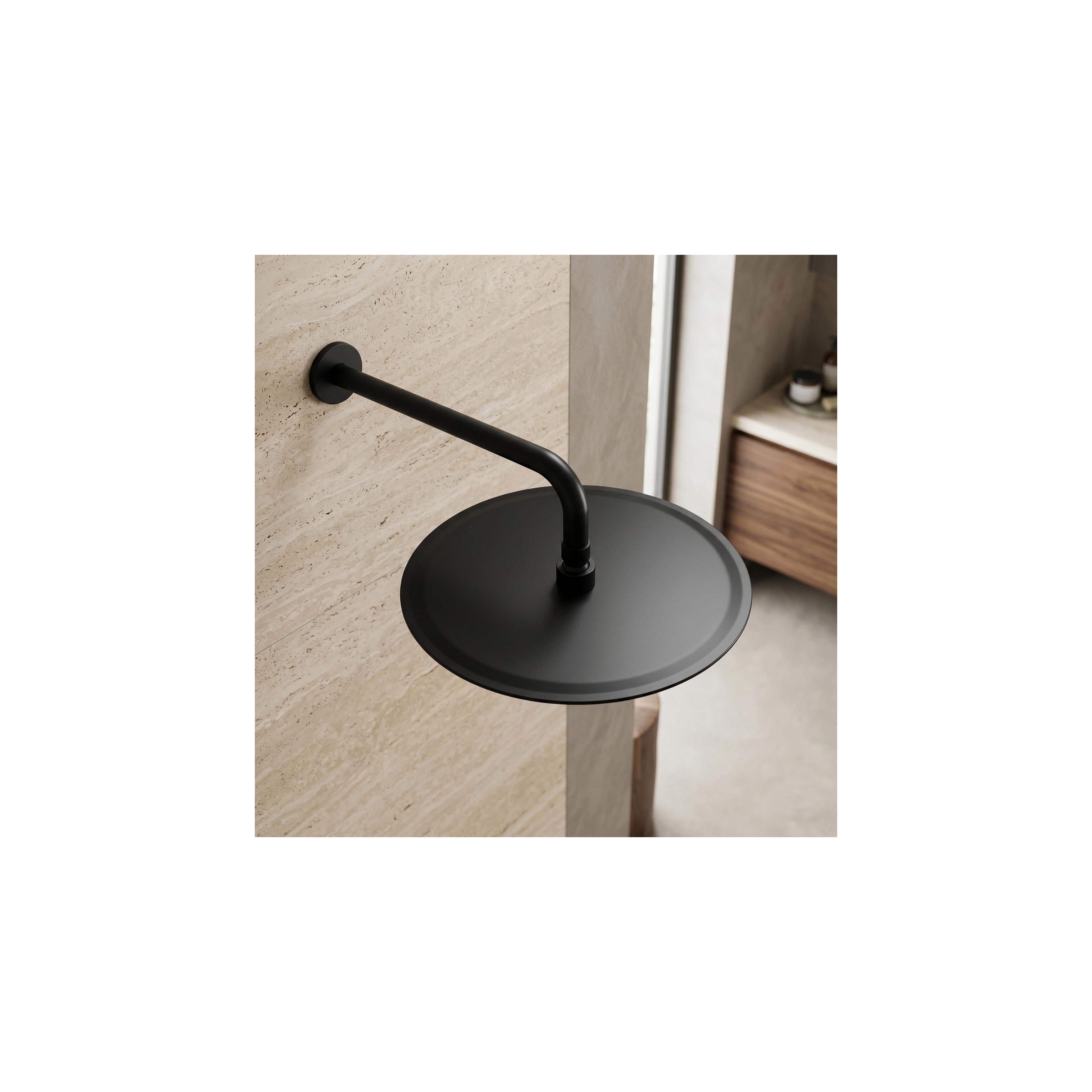 Runt duschhuvud REA JS-P014B 30cm Black