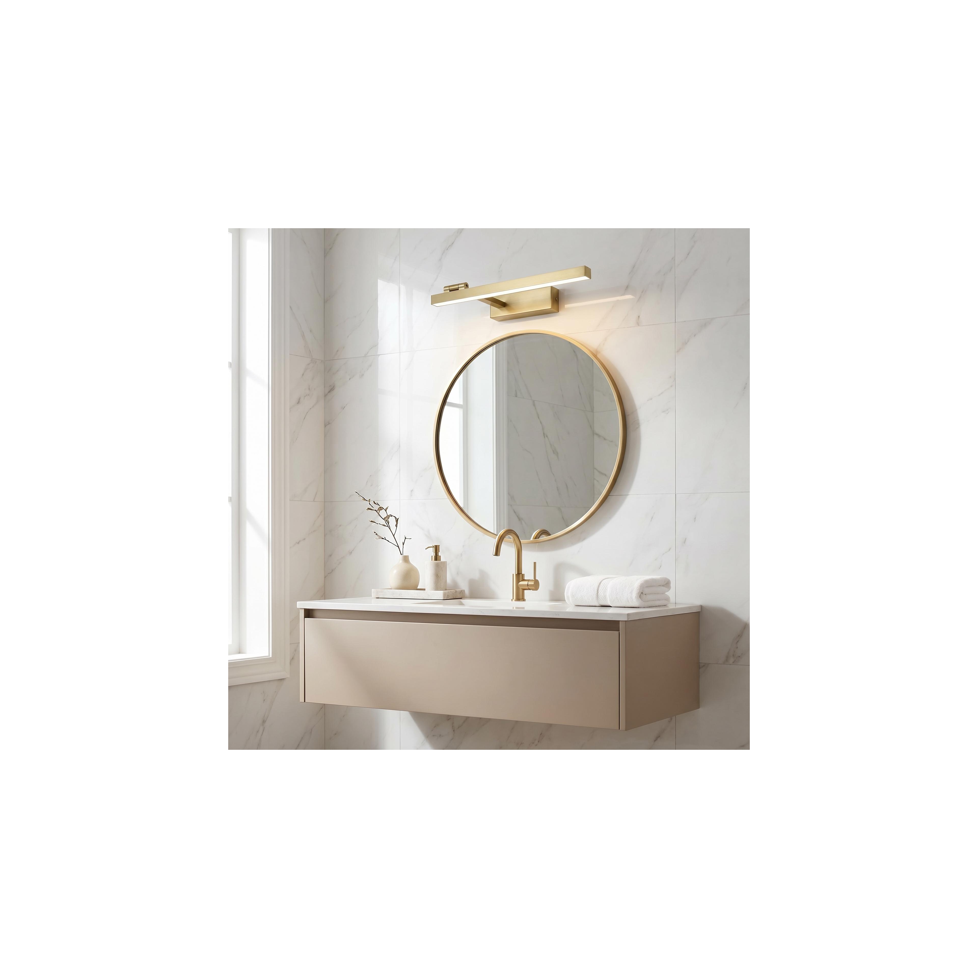 Vannitoa seina LED-valgusti SWE031-1W 40cm Brush Gold