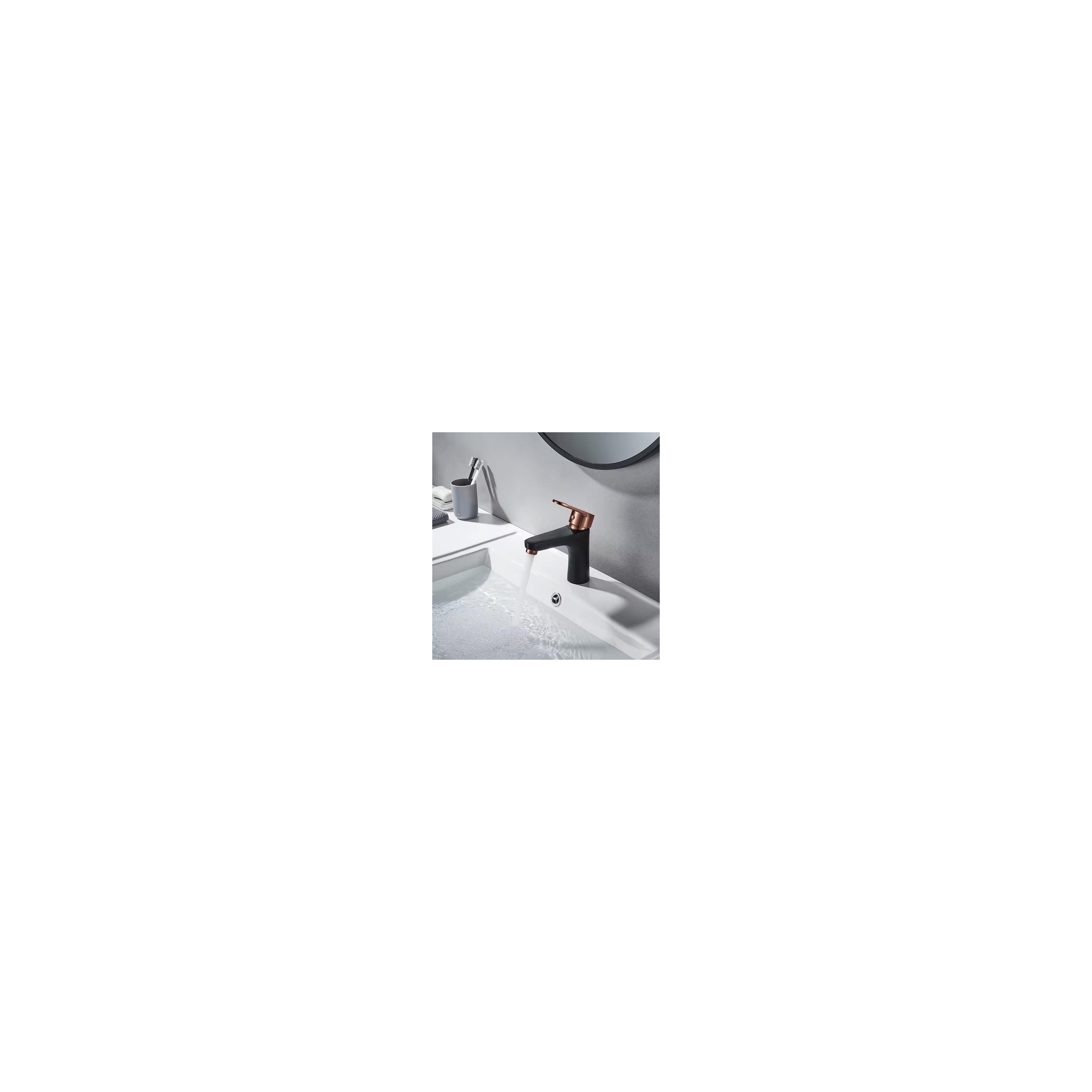 Robinet de salle de bain REA MILD Black Rose-Gold Low