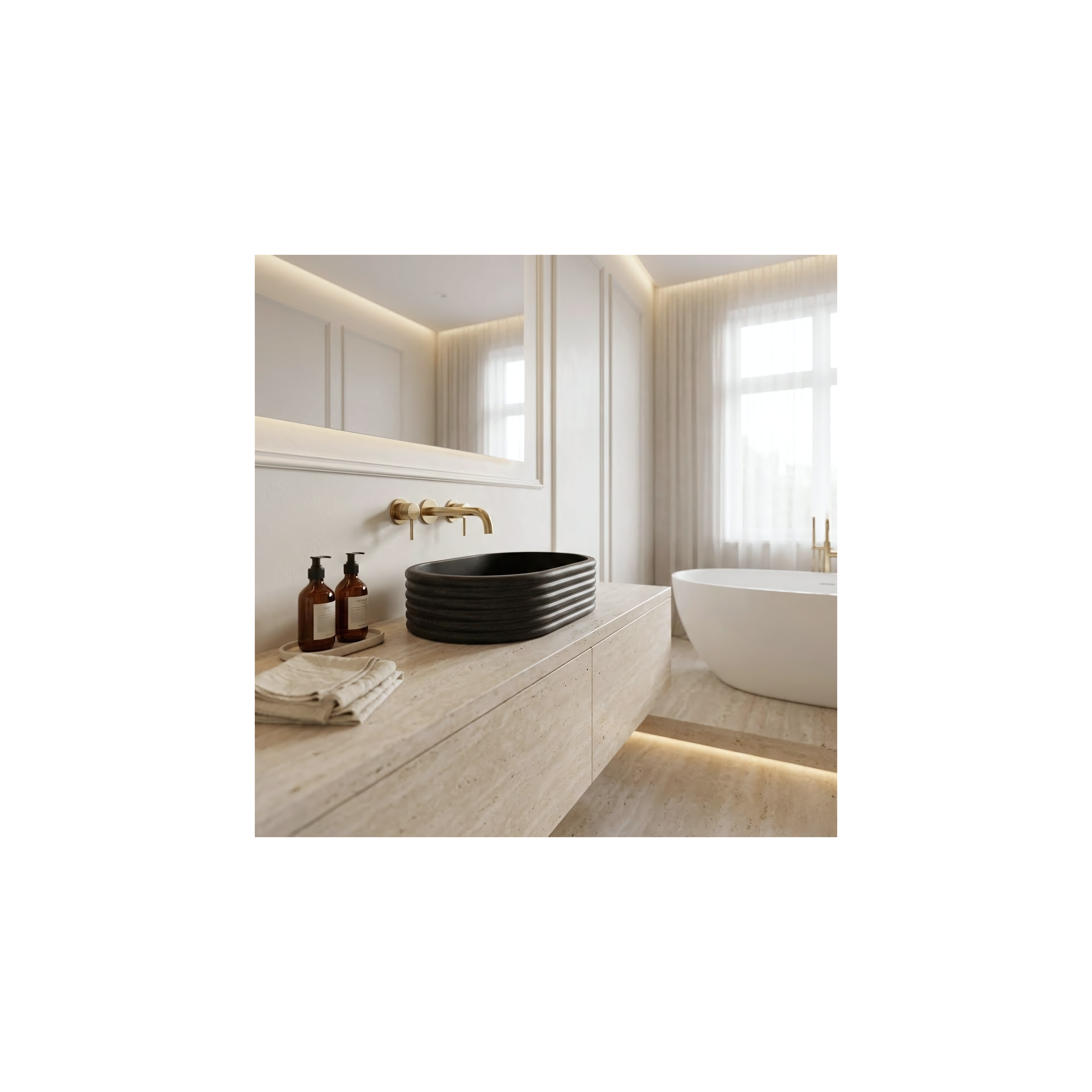 Countertop Basin Rea Nicoletta Black