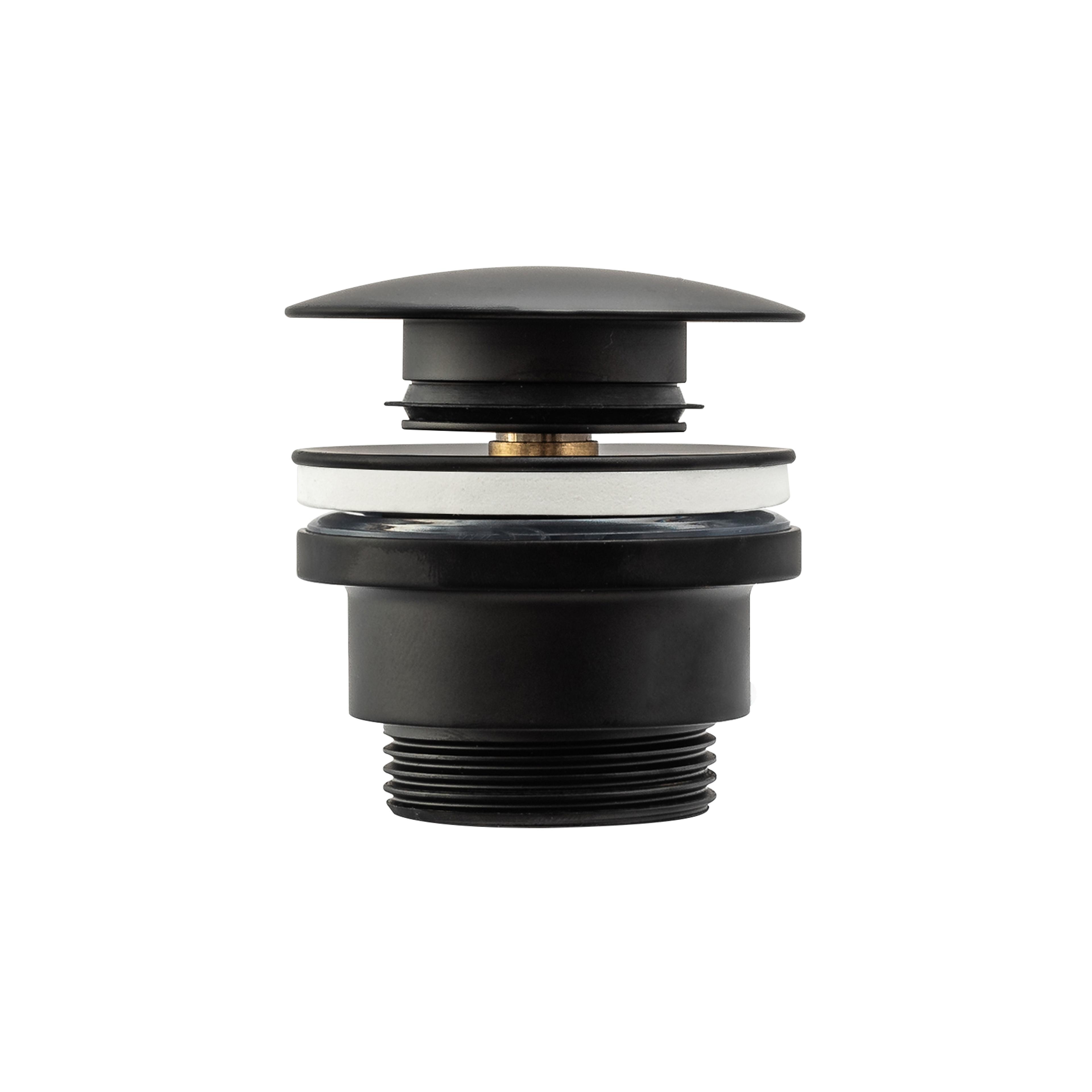 Universal basin click-clack plug Rea Black