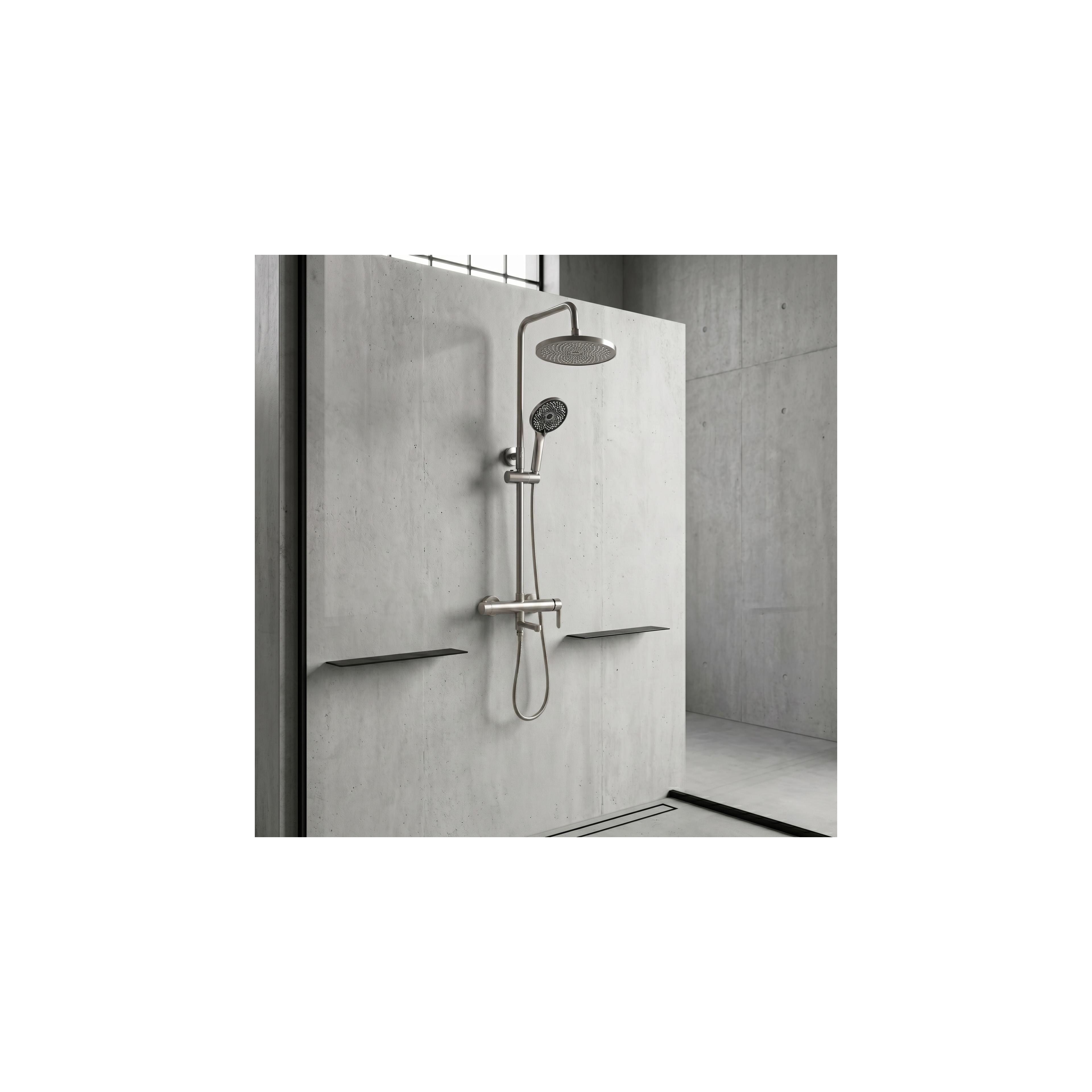 Shower Set Rea Arcos brush nickle