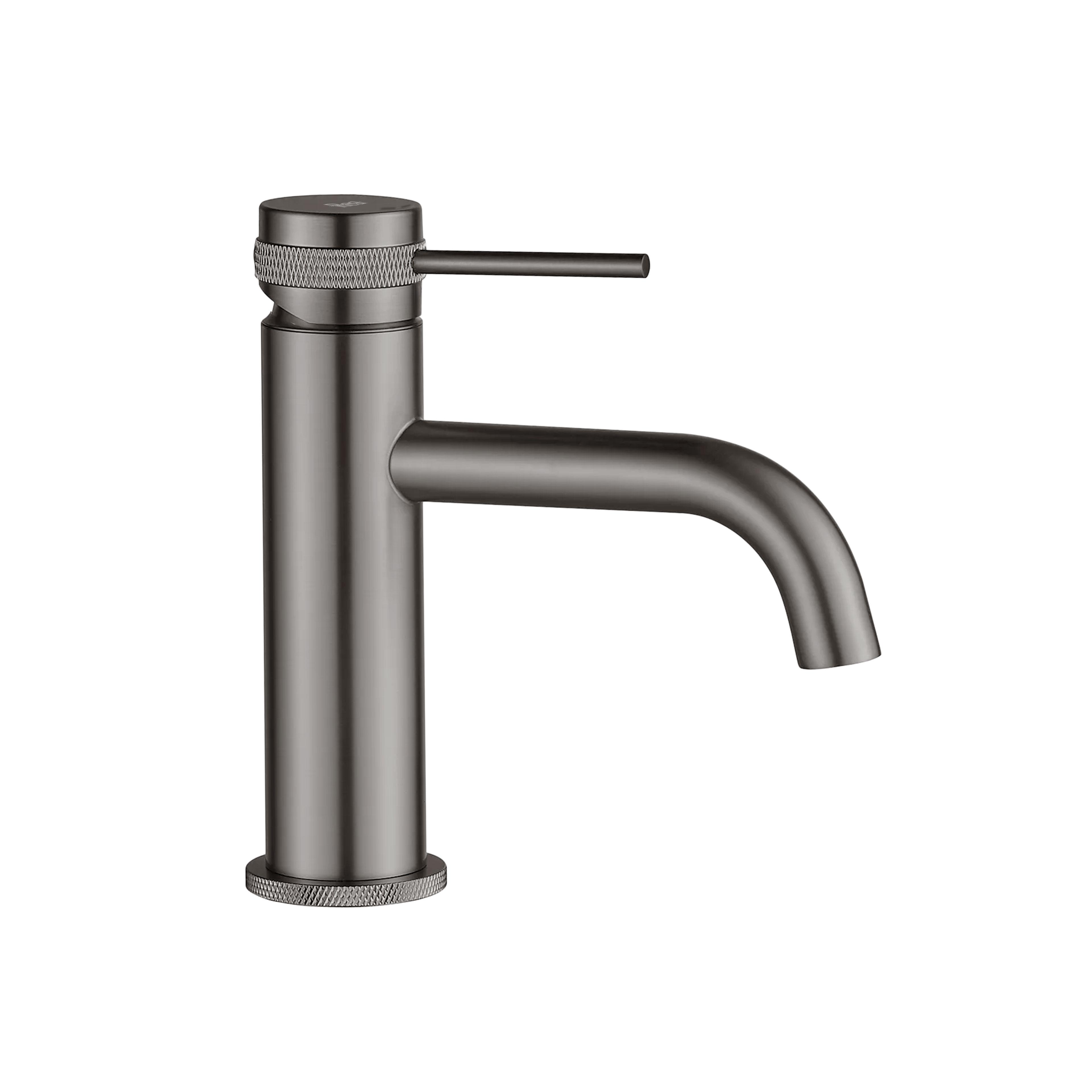 REA Lungo Grip Torneira Lavatório Gun Grey Ouro Escovado Baixa