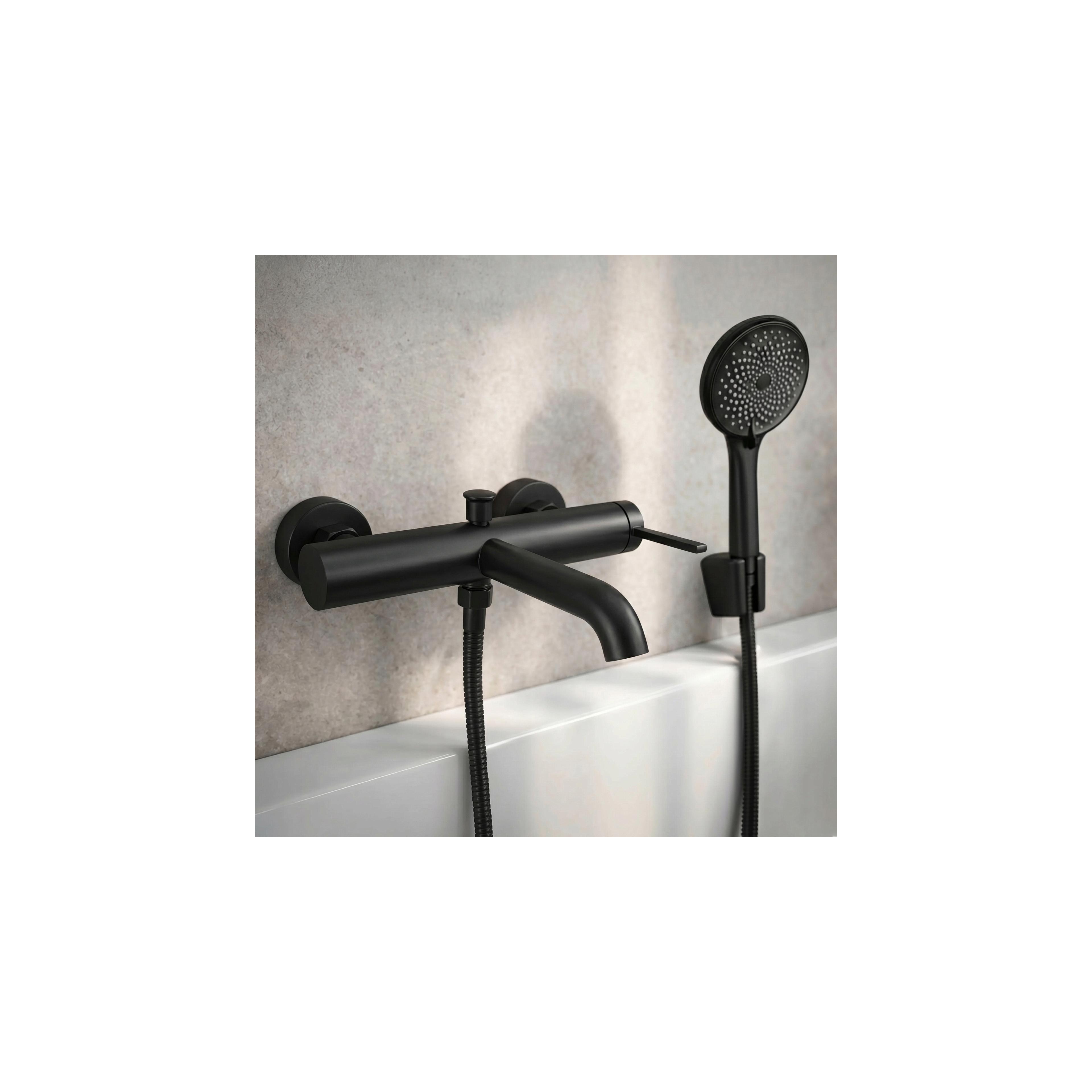 Shower hose Rea Black 150 cm