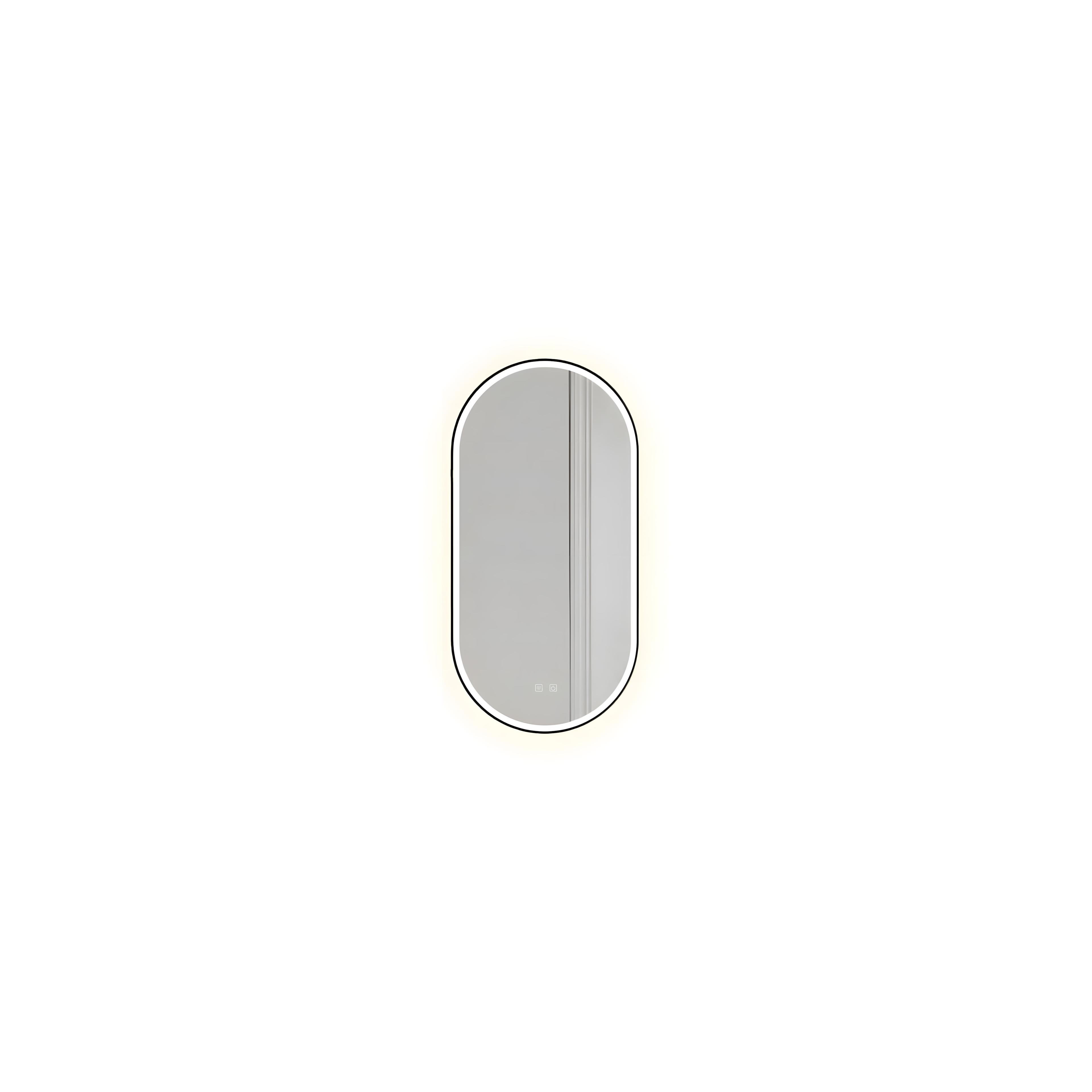 Miroir LED OVL 50x100cm Black