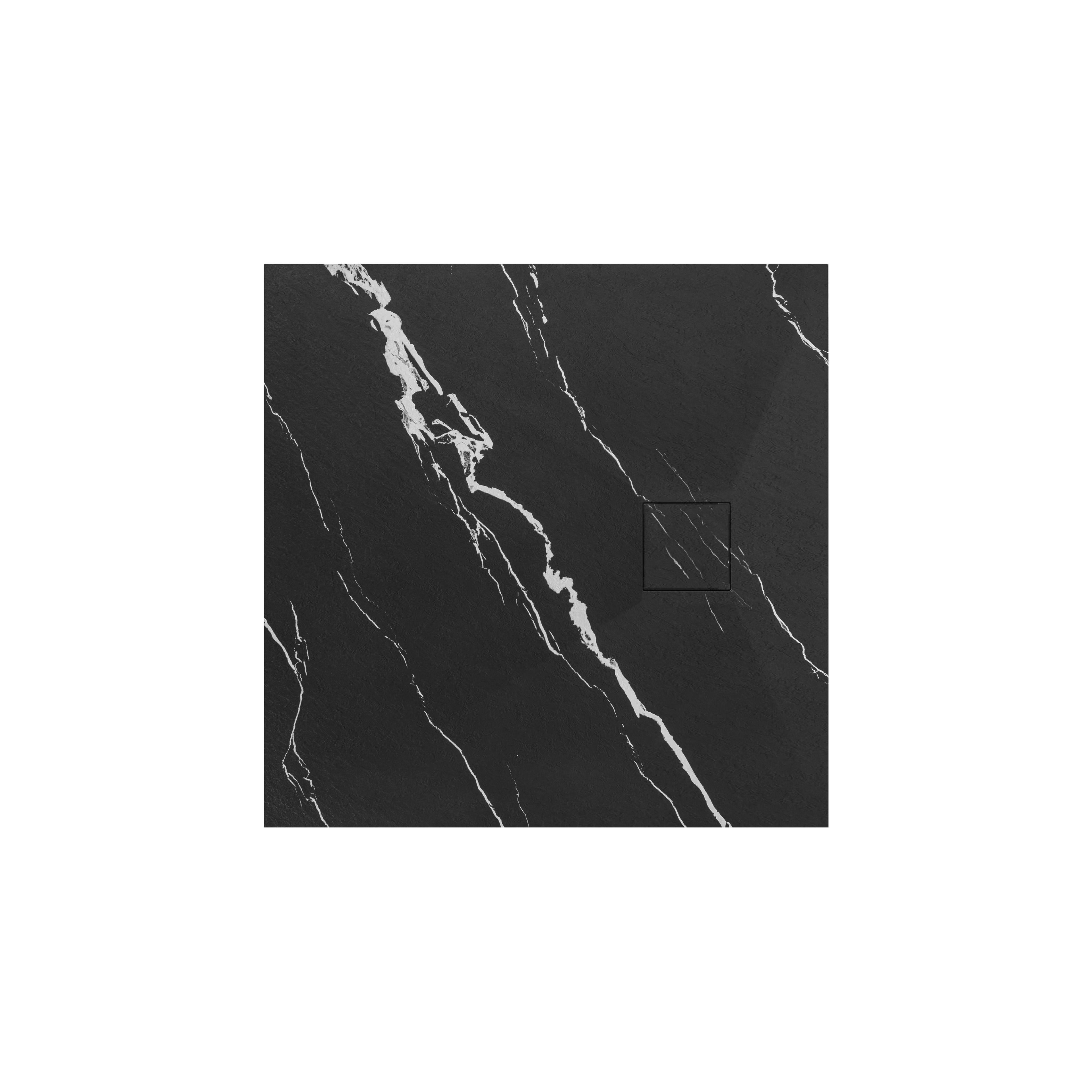 Plato de ducha Magnum CARRARA BLACK 90x90