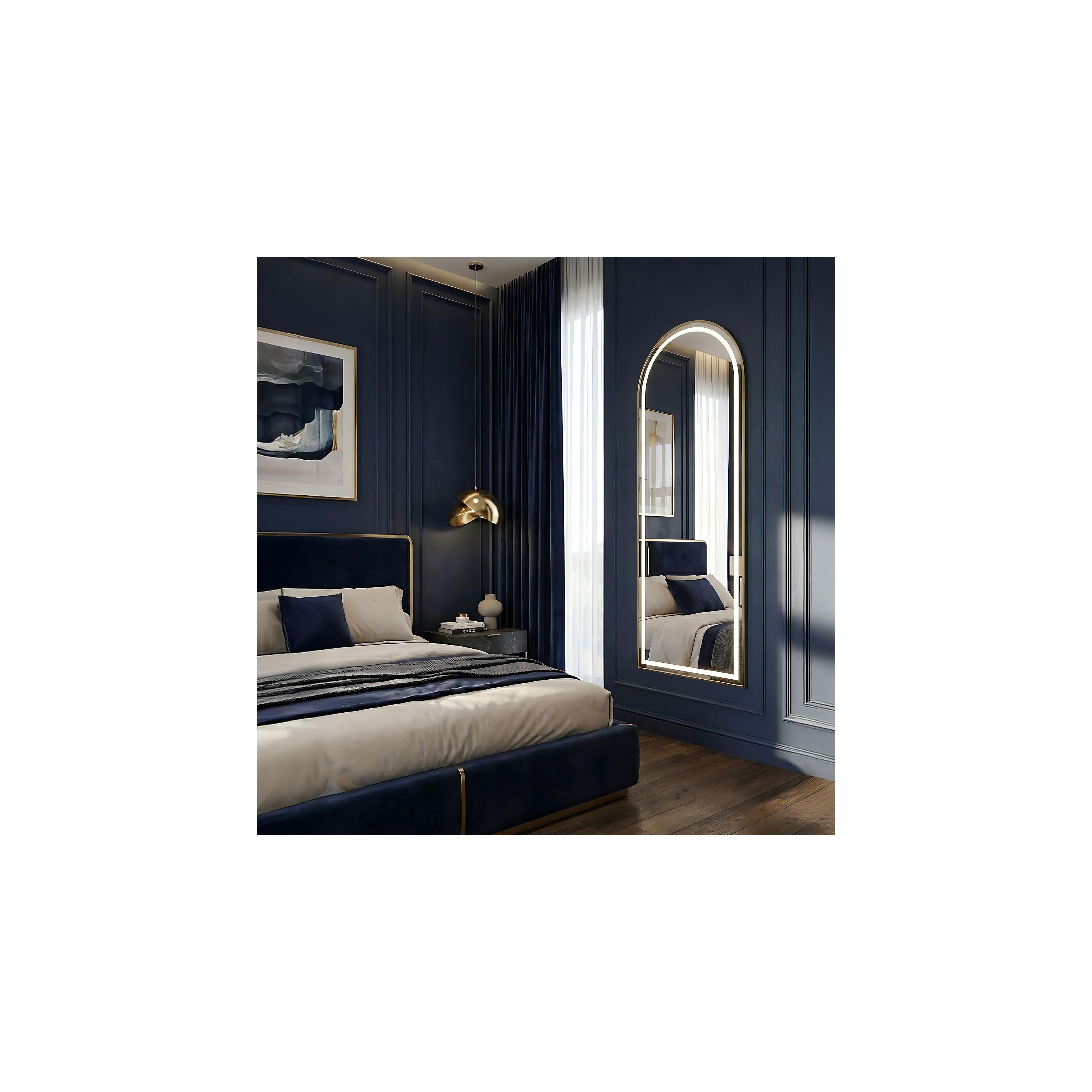 Miroir LED Orbit 60x170cm Brush Gold