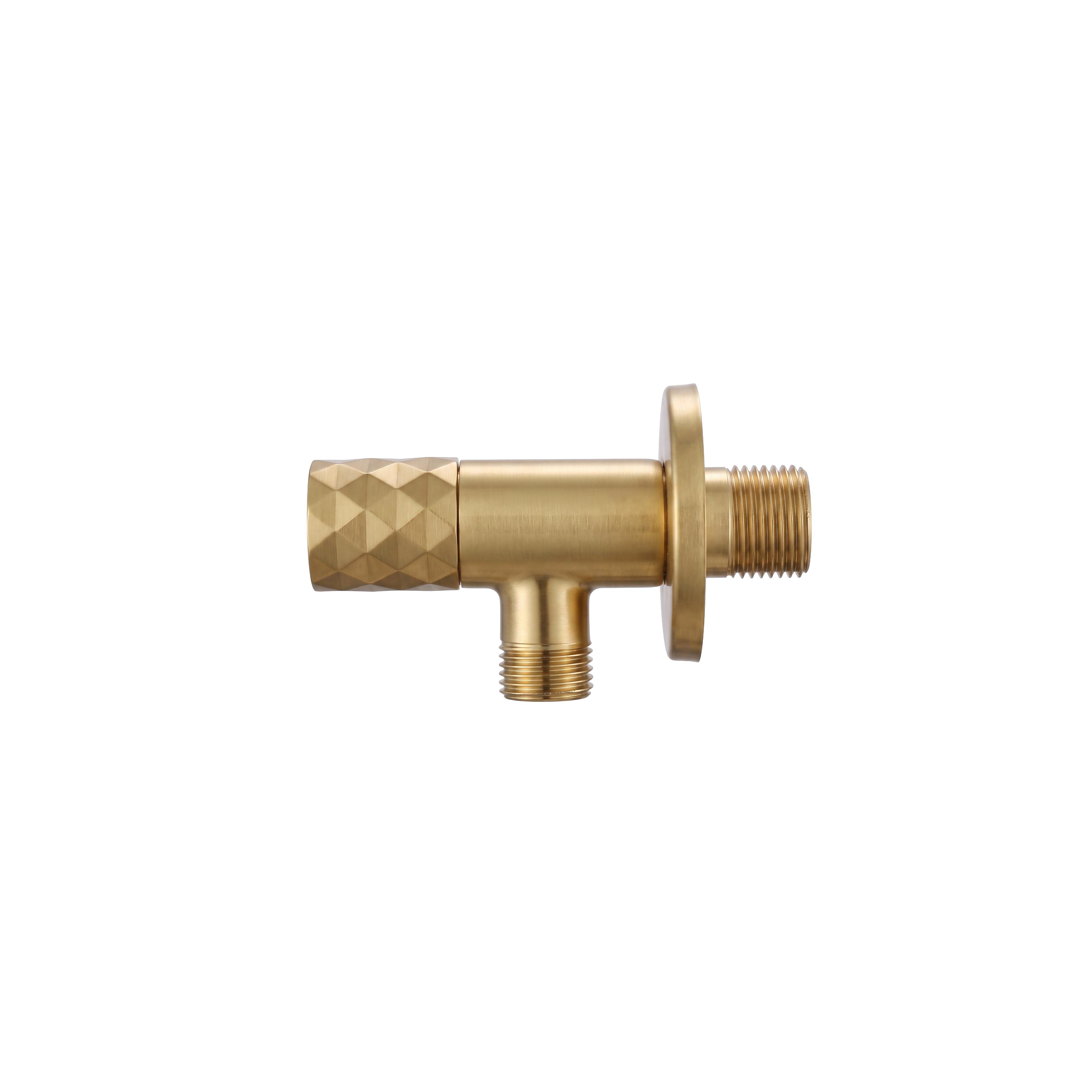 Ъглов вентил Diamond 03 1/2" x 3/8" Brush Gold