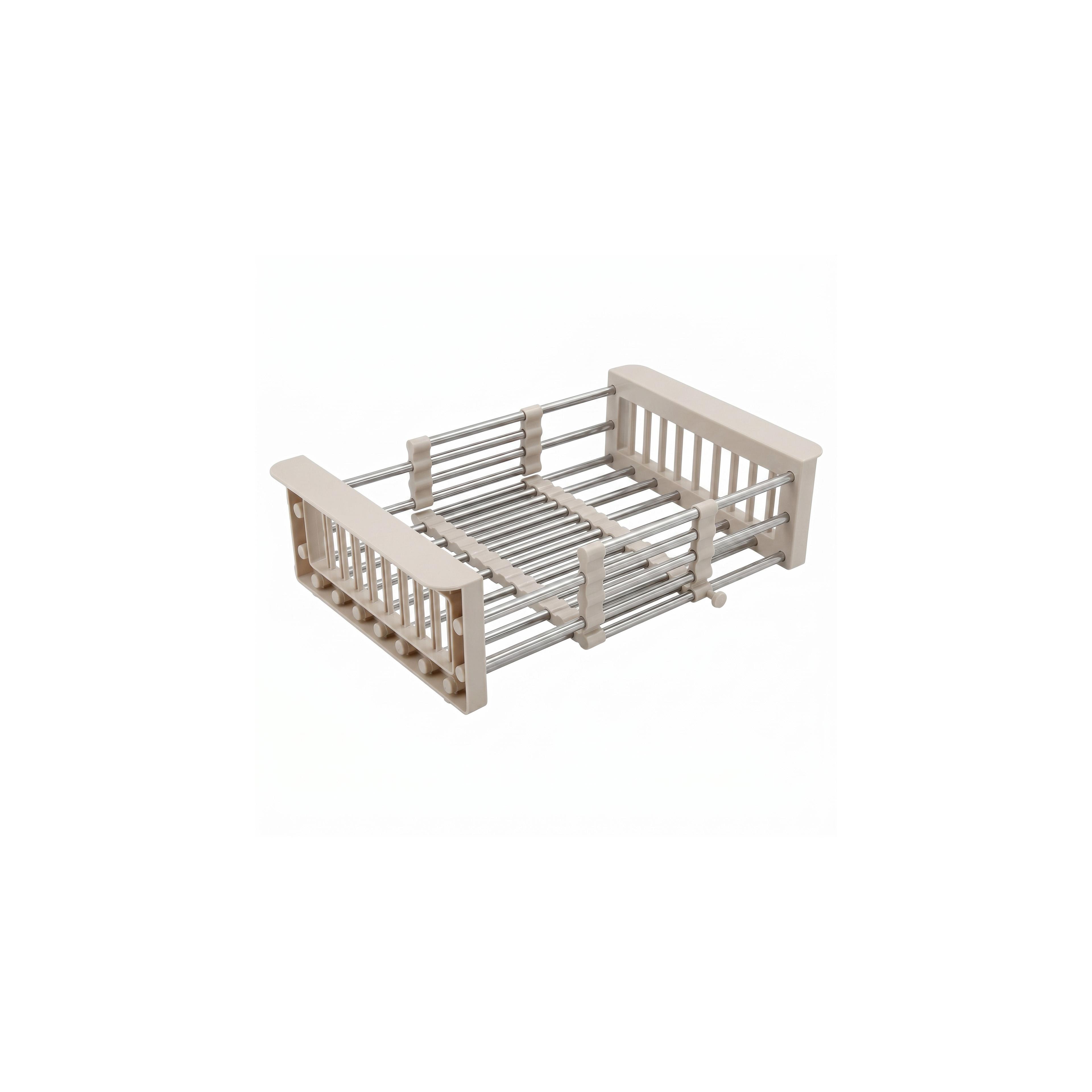 Teleskopisk opvaskestativ til køkkenvask REA P14487B Beige