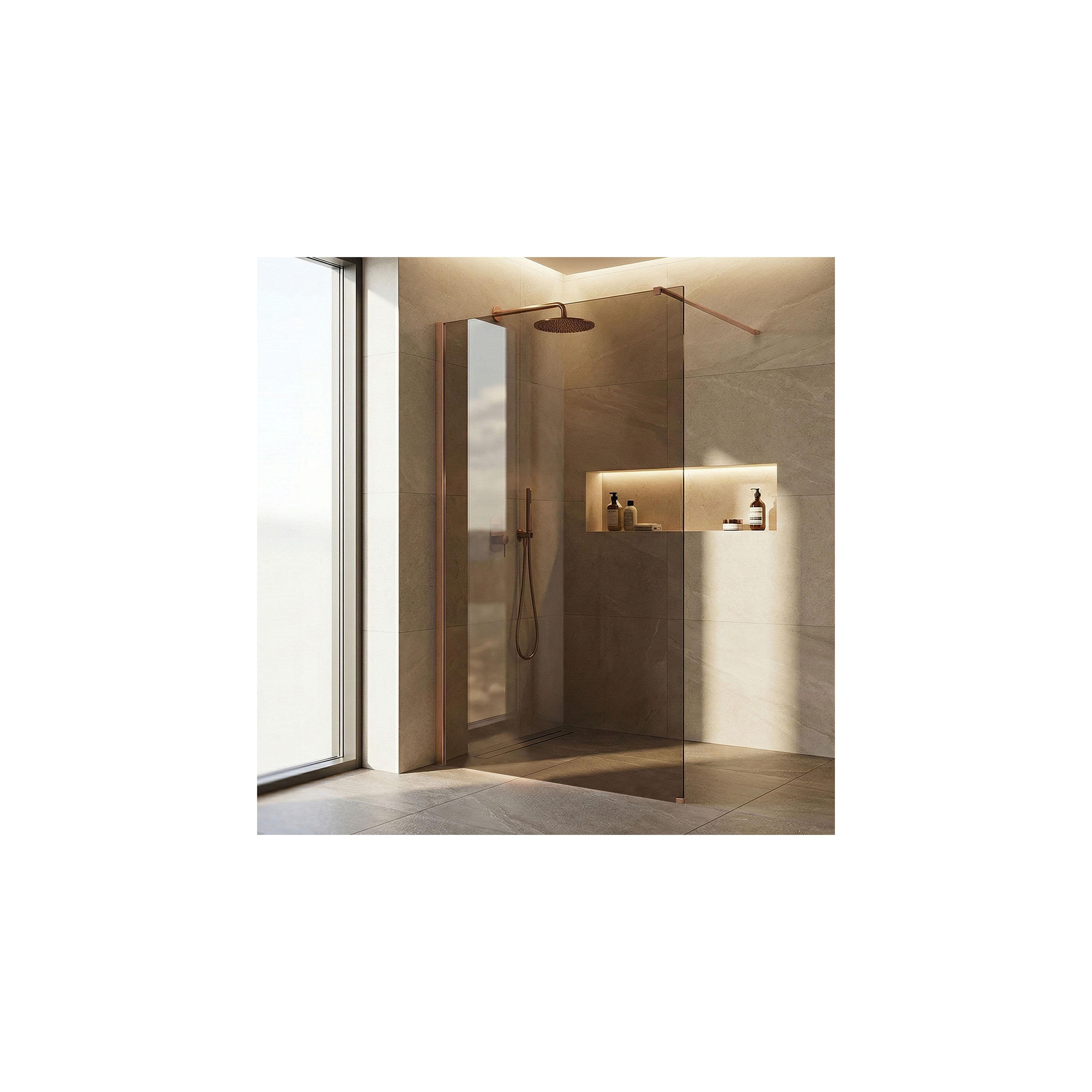 Paroi de douche Rea Flexi Brown / Brush Copper 110