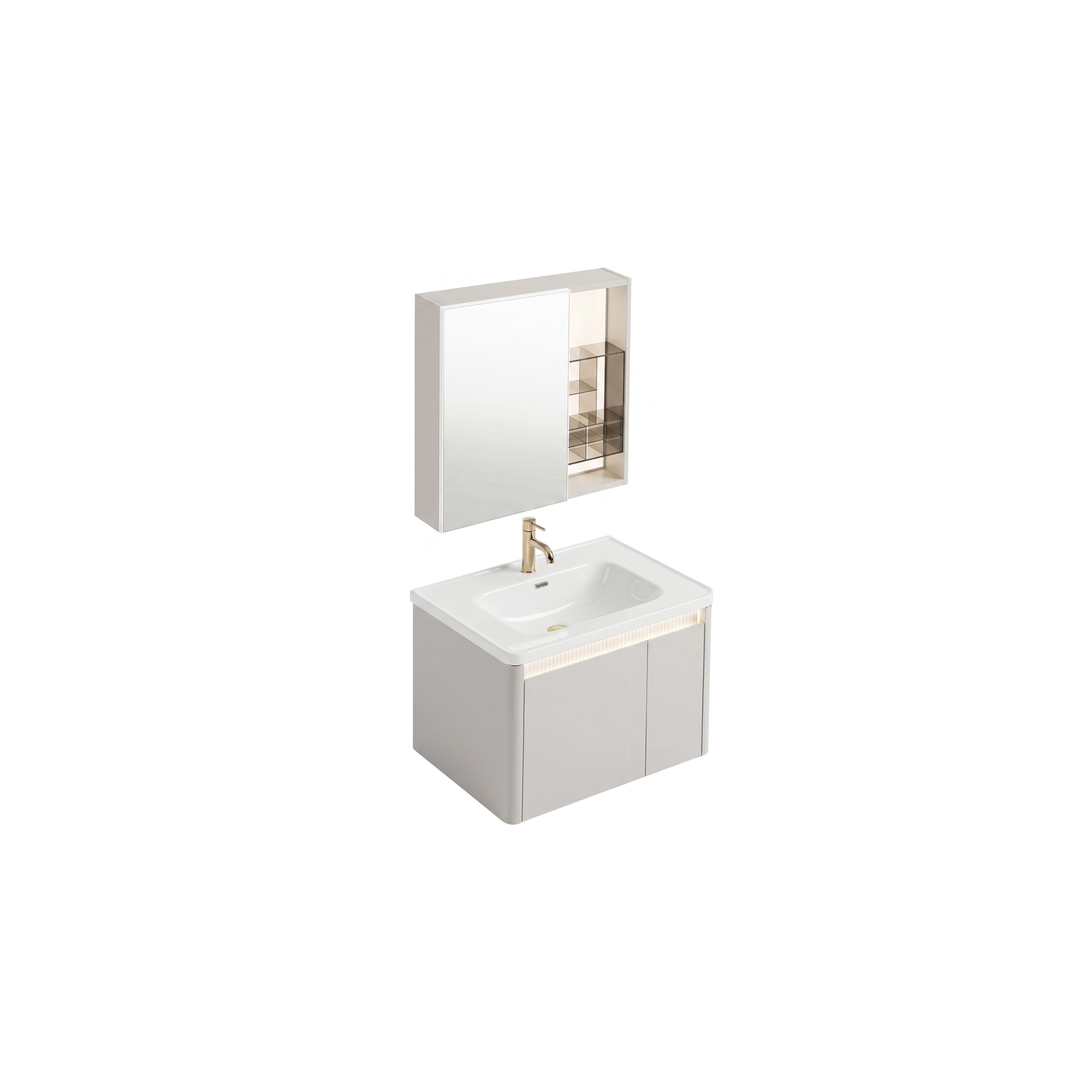 Комплект мебели за баня с мивка Sora DE07-60 Beige 60CM