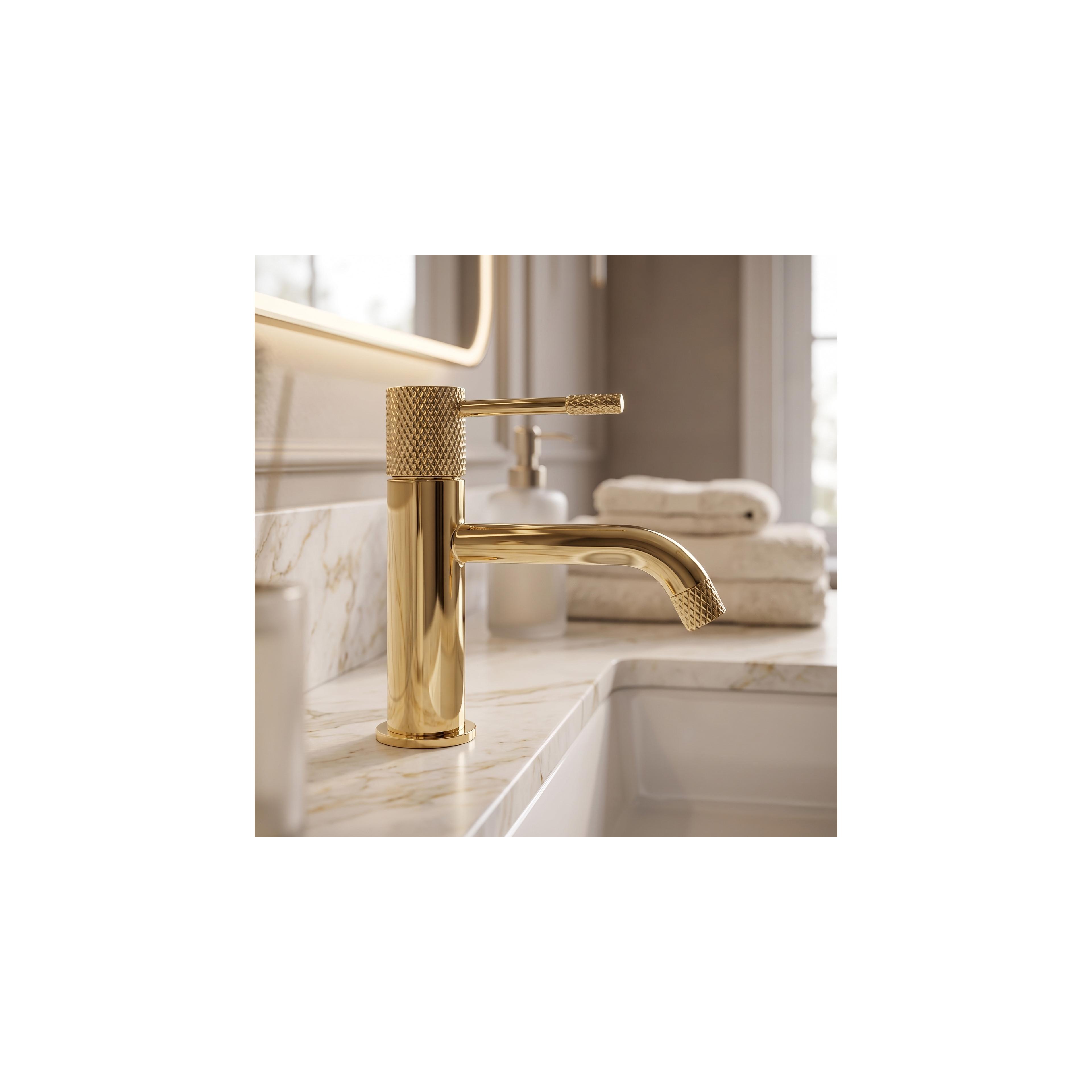 Bathroom faucet Rea Venti Gold Low