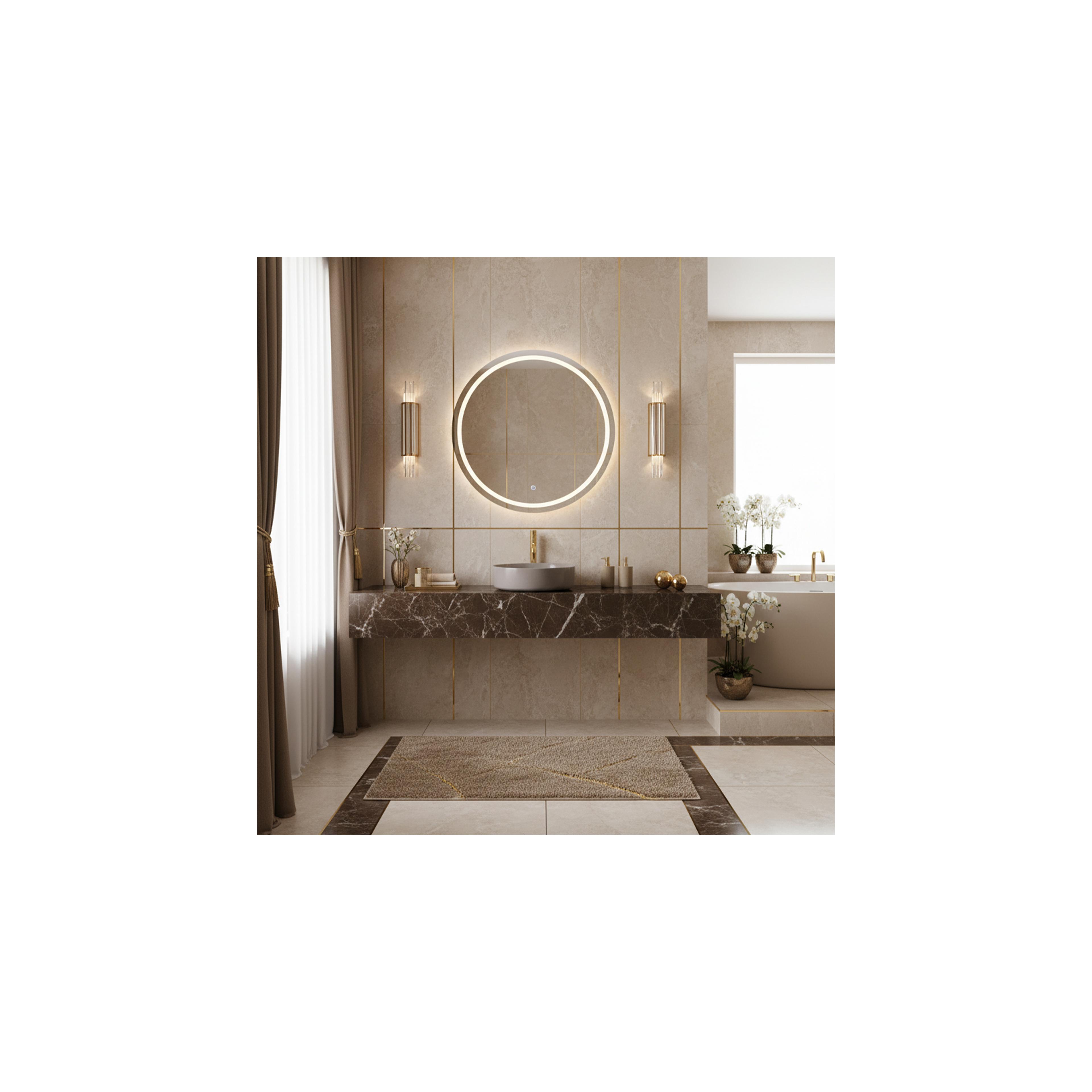 Umywalka nablatowa Rea Sami Beige Shiny