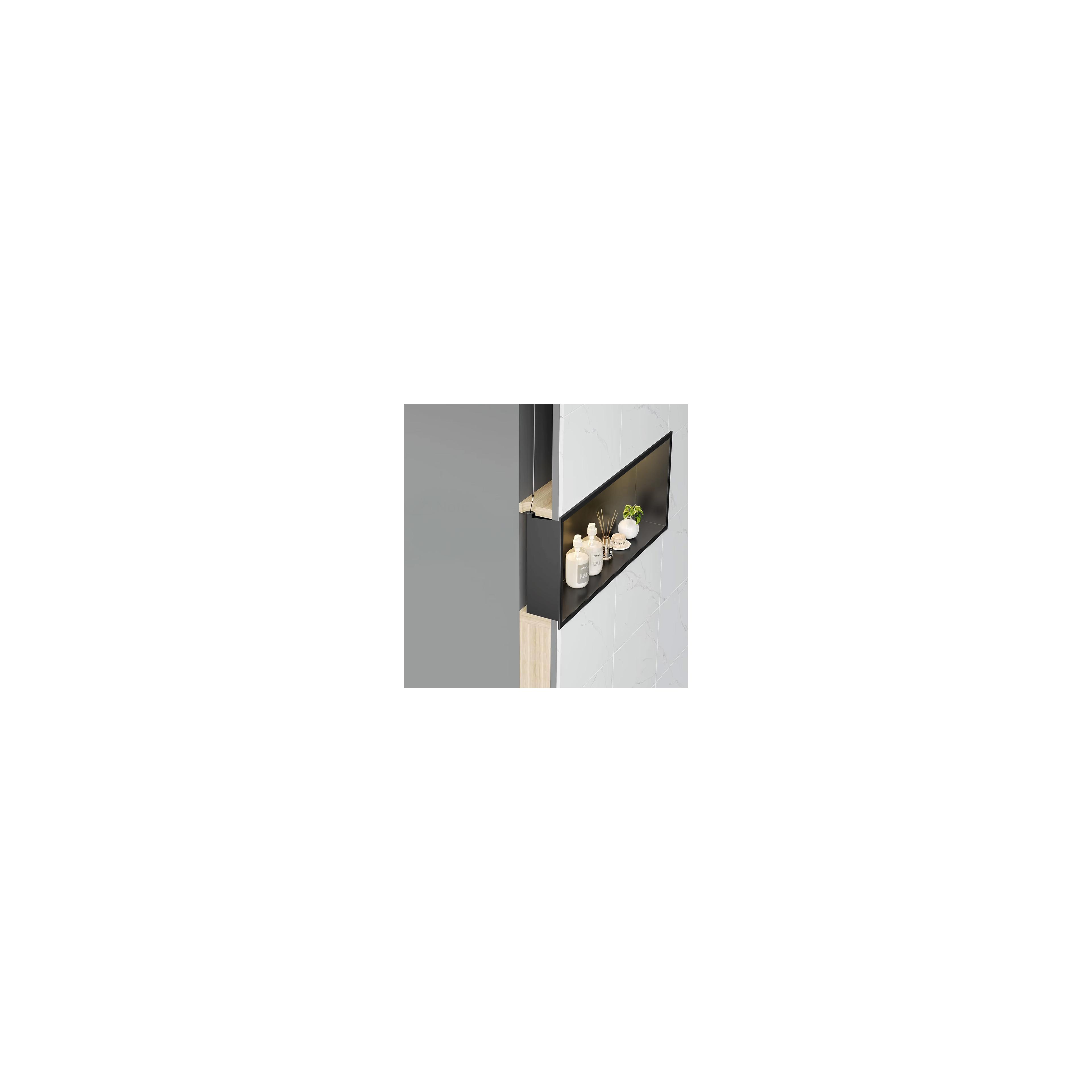 REPISA DE BAÑO EMPOTRADA LED 30x60 black