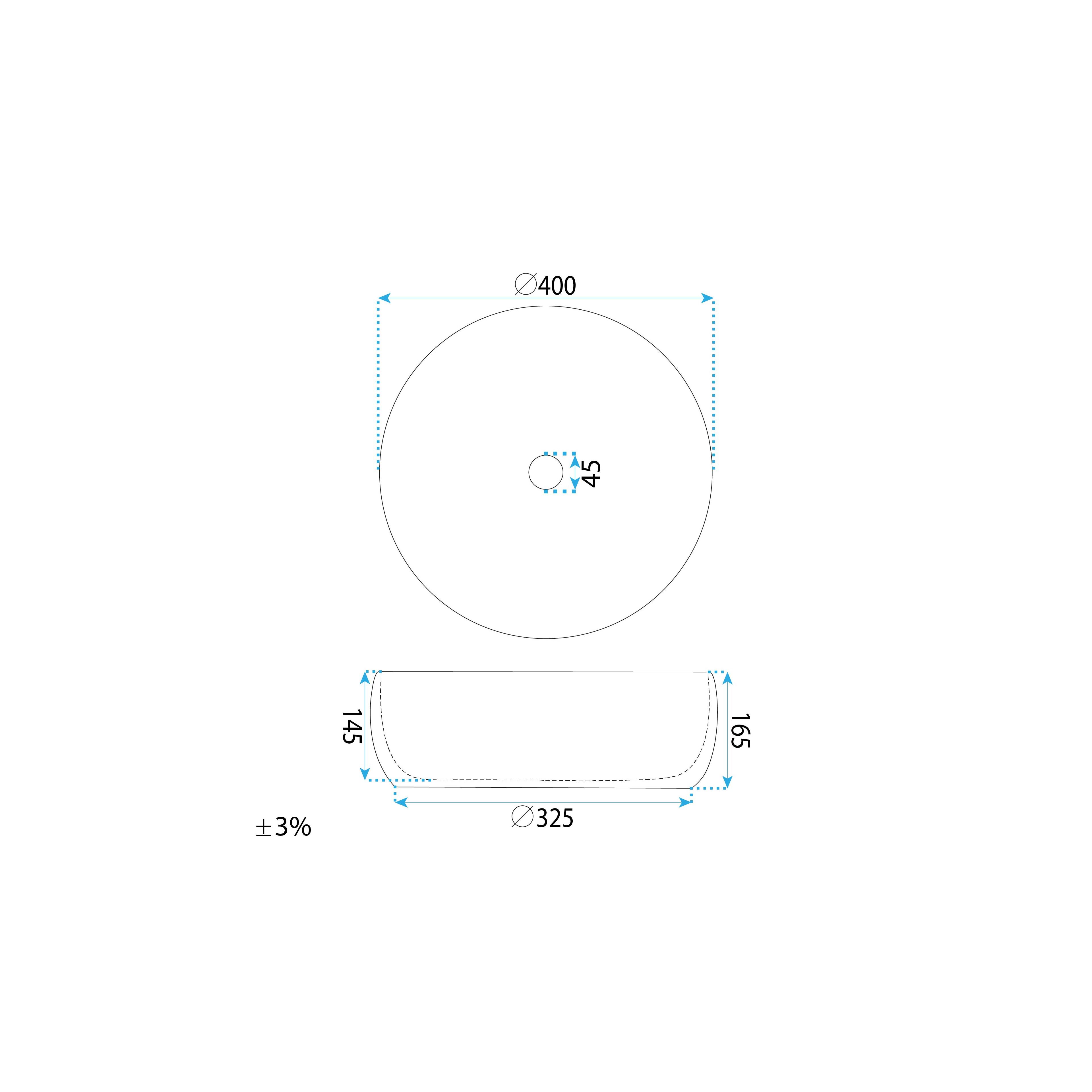 Countertop washbasin Rea Galaxy