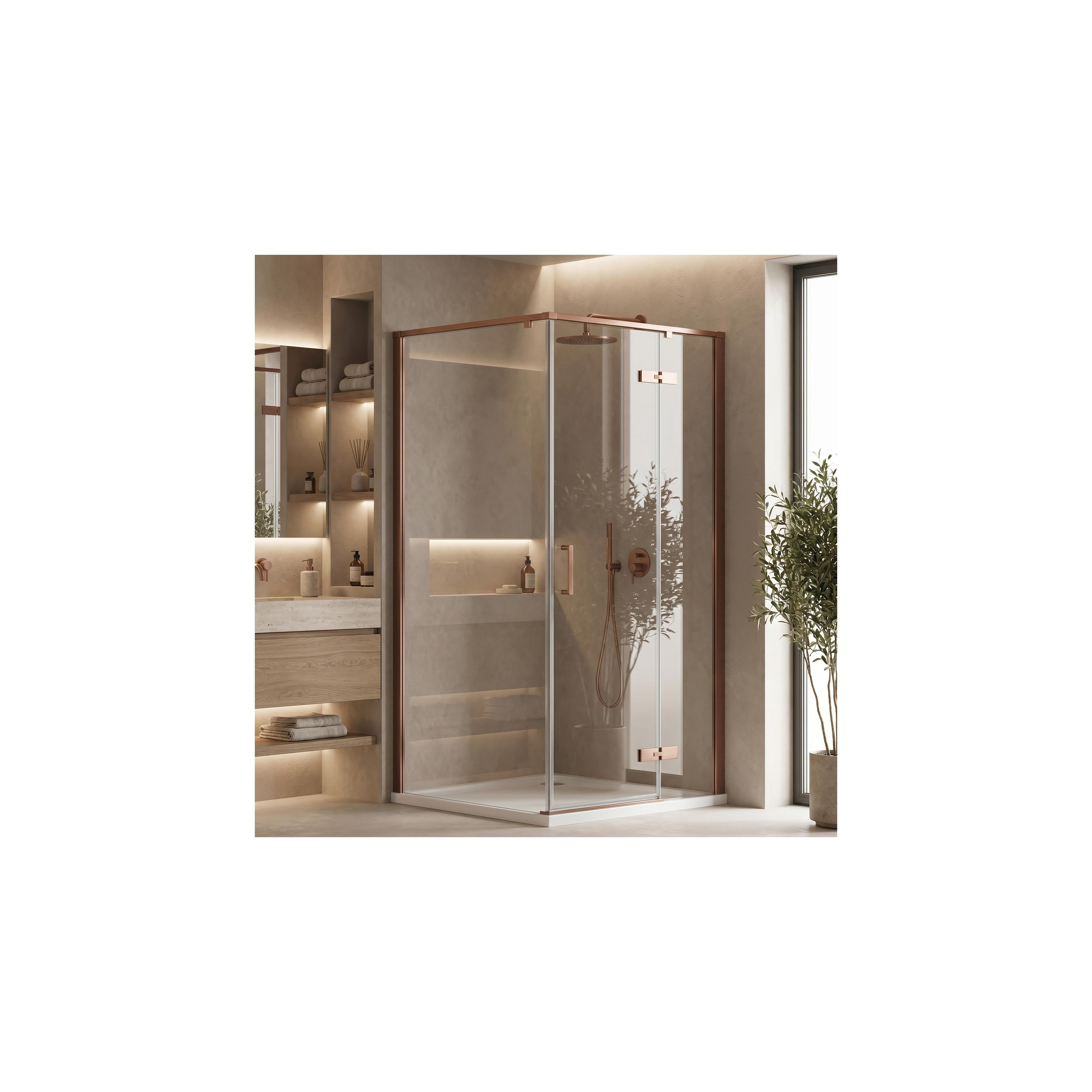 Duschkabin Rea Bruno 90x90 Brush Copper