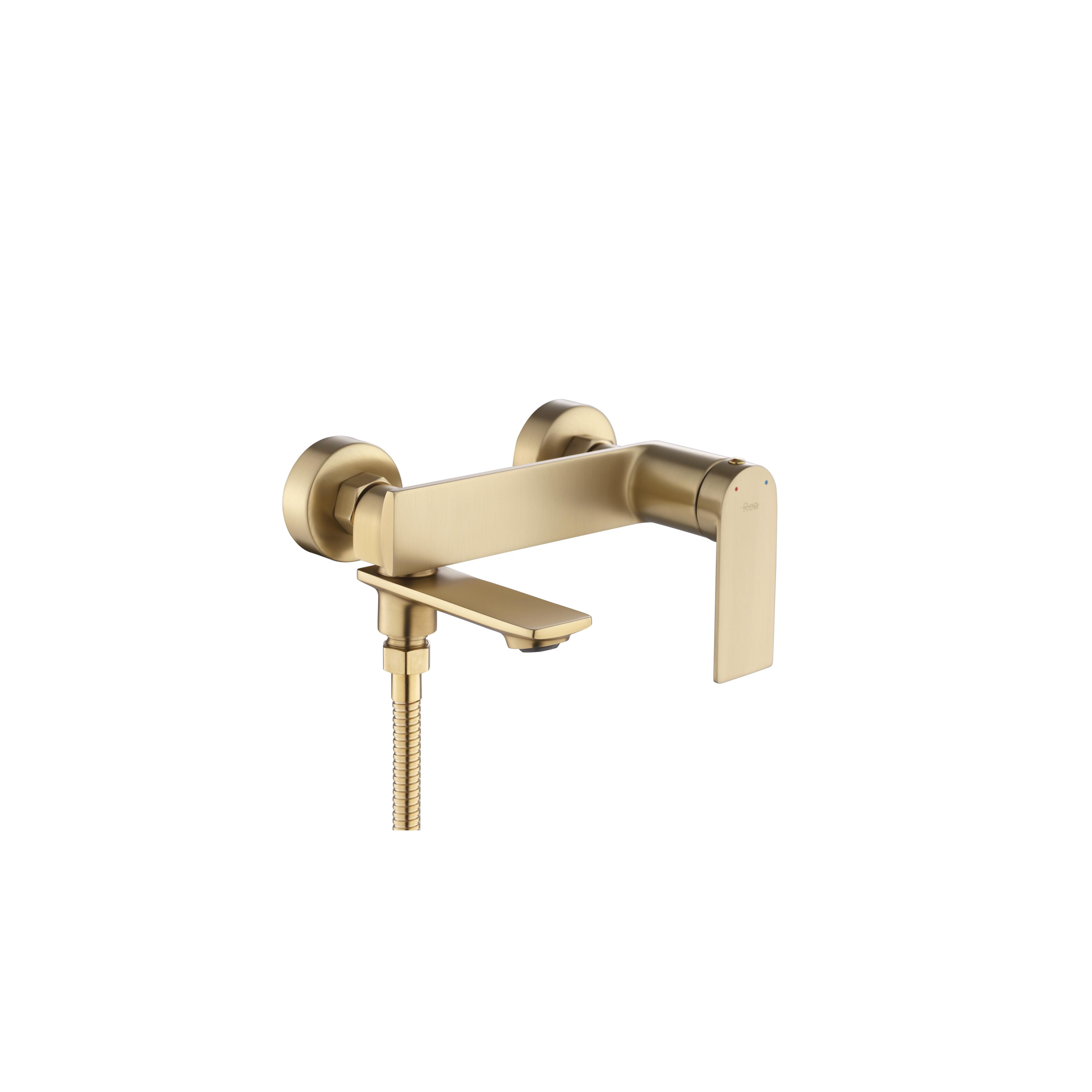 Grifo de bañera REA STORM Brush Gold