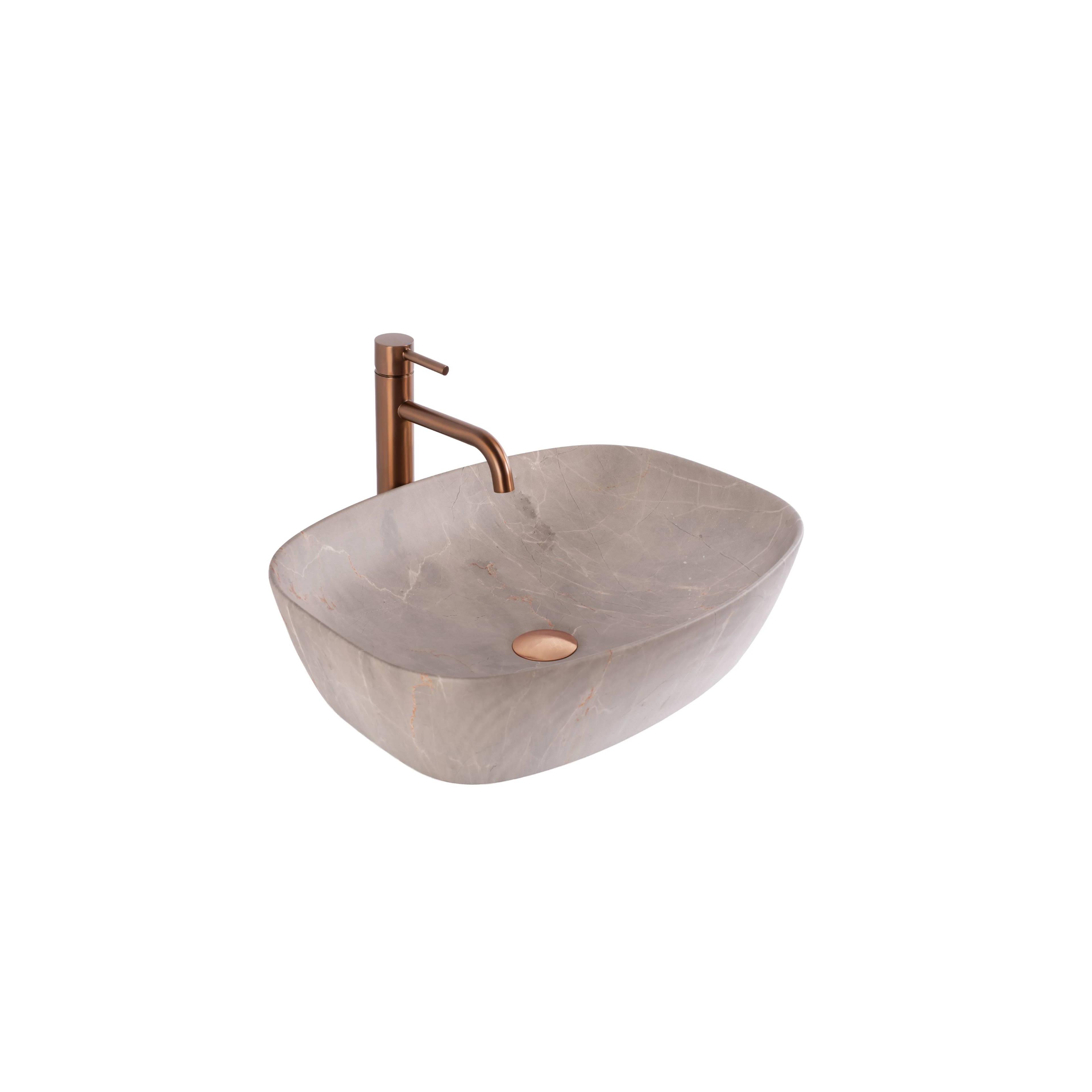 Πάγκος νιπτήρας Rea Freja Beige 51 x 39.5 x 14 cm