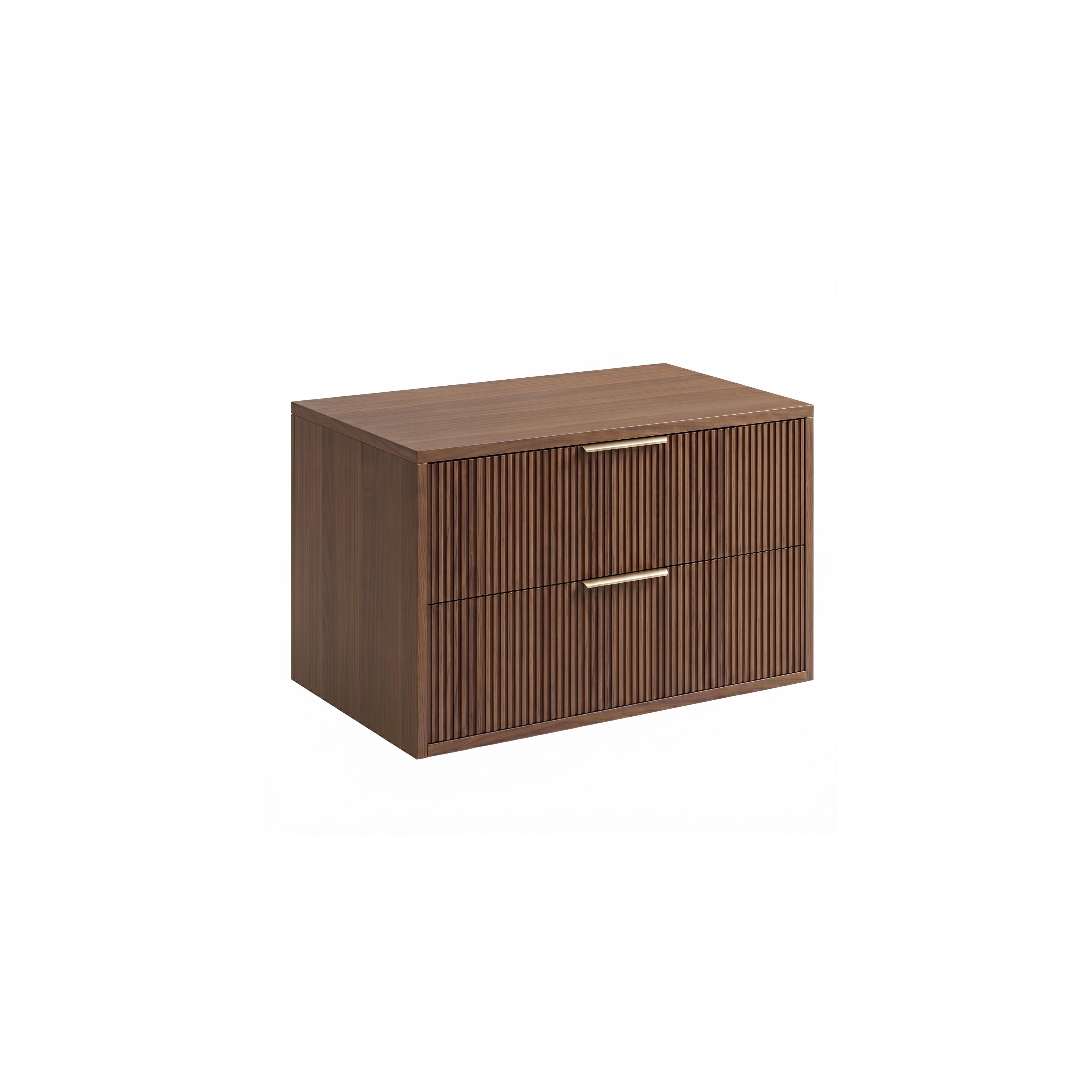 Bathroom vanity cabinet Rea Mono 80cm Brown