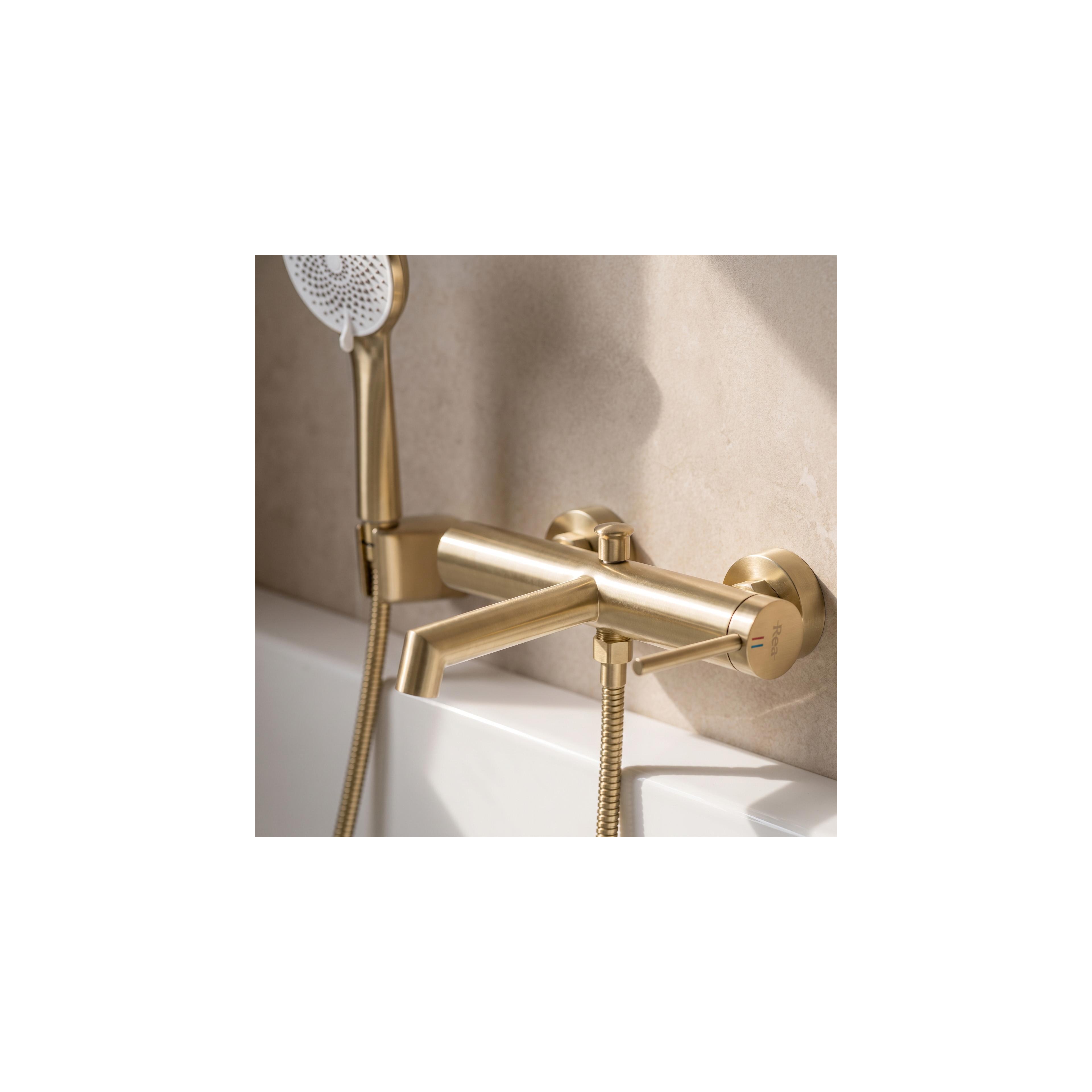 Bathroom faucet REA Foss Gold Brush