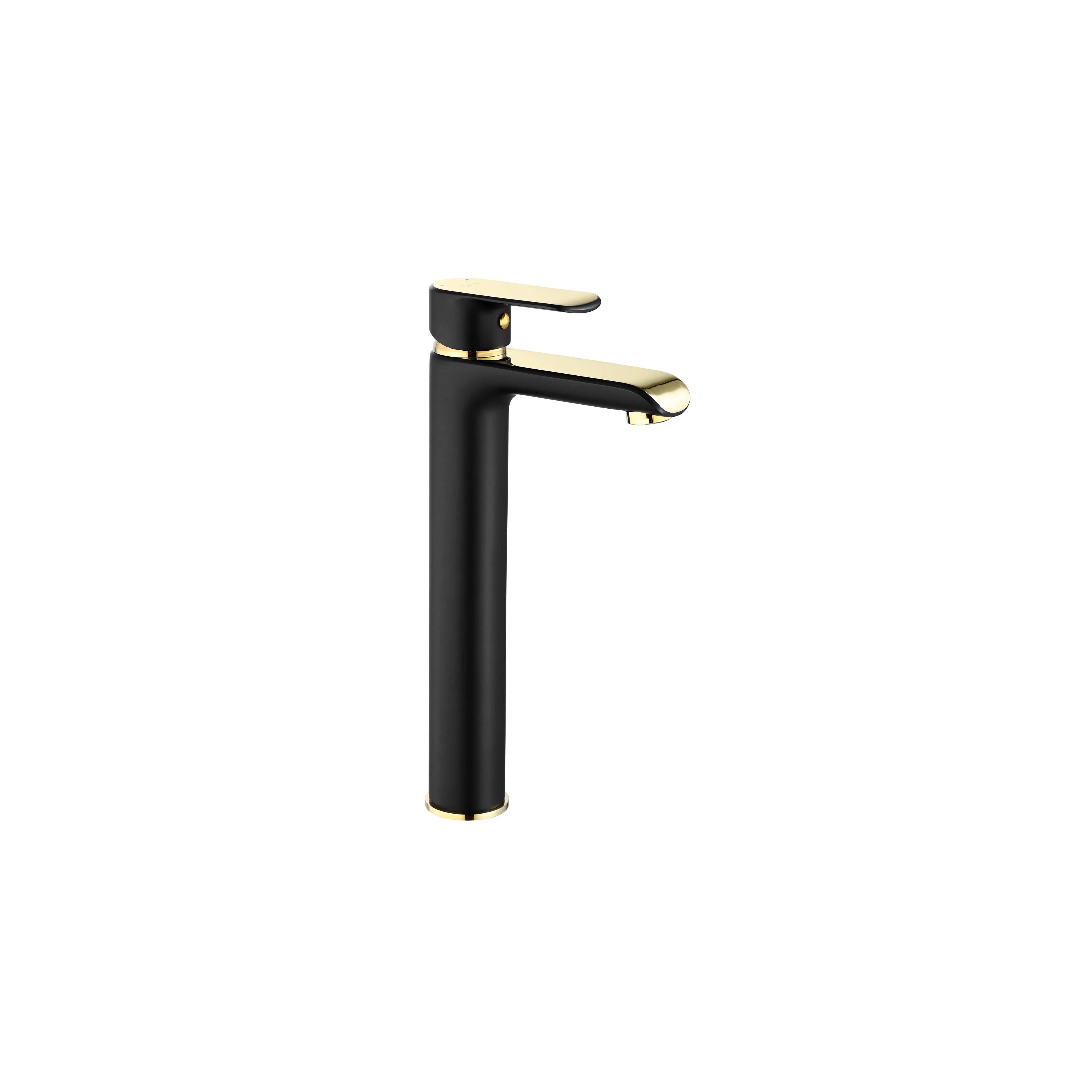 Bathroom faucet REA Bloom Black Gold high