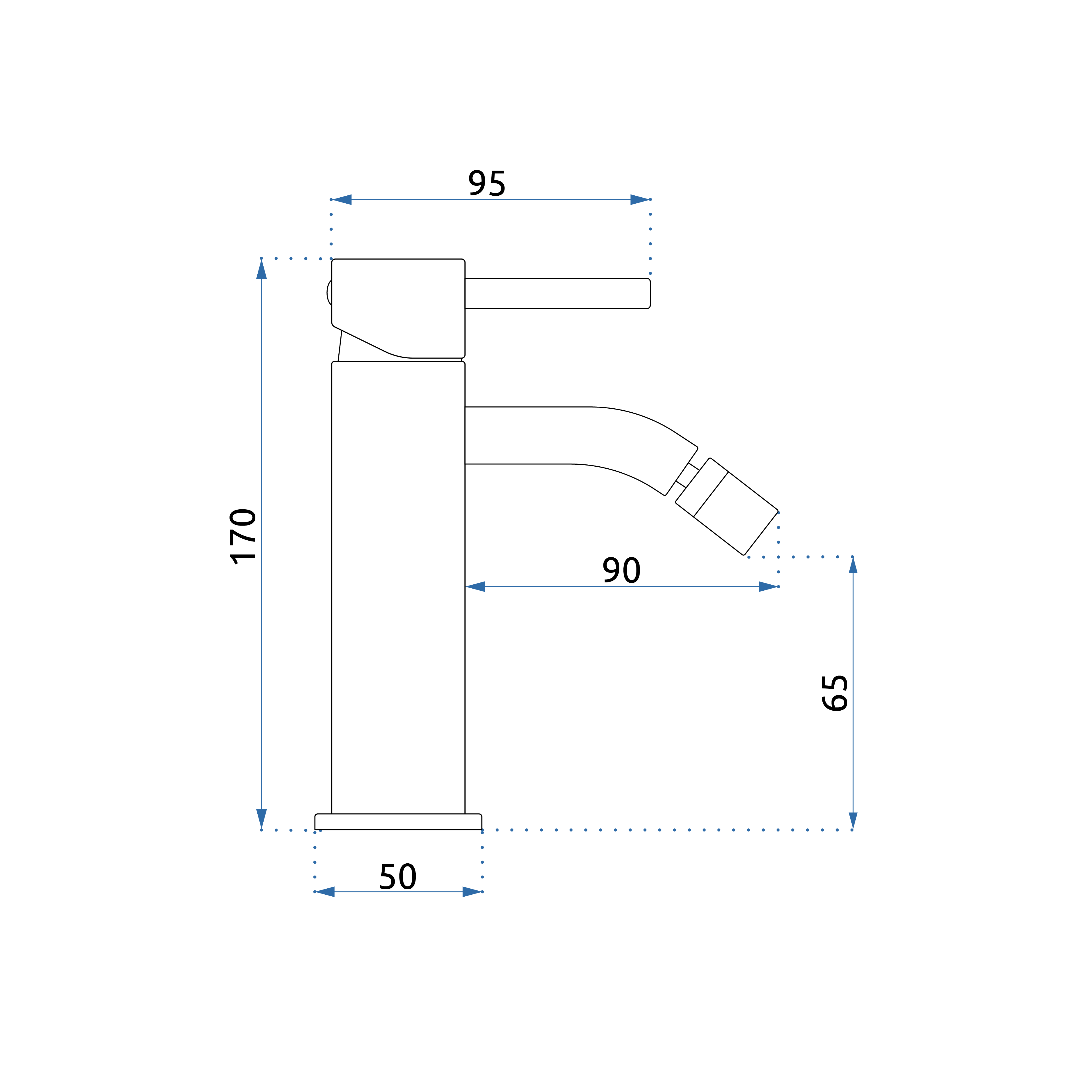 Robinet de bidet Rea Lungo Titan