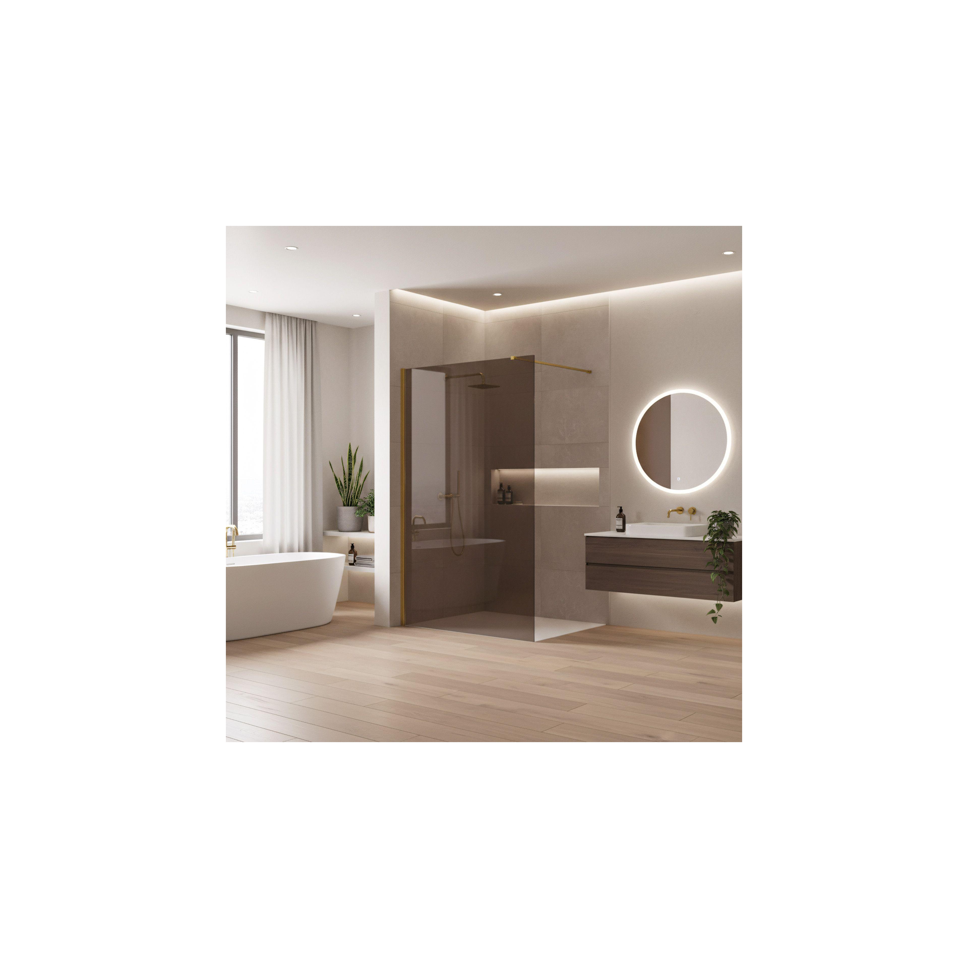 Paroi de douche Rea Flexi Brown / Gold 100