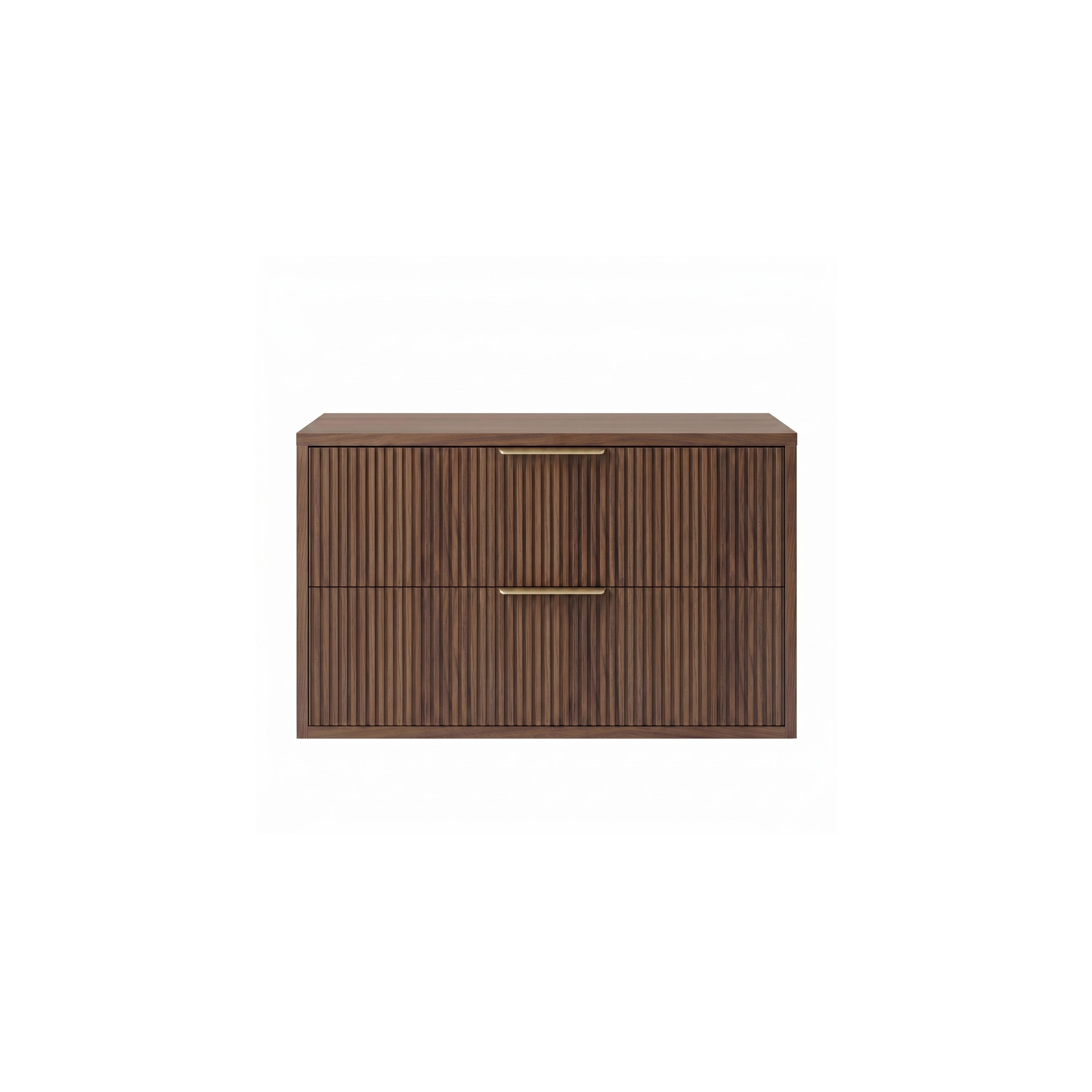 Bathroom vanity cabinet Rea Mono 80cm Brown