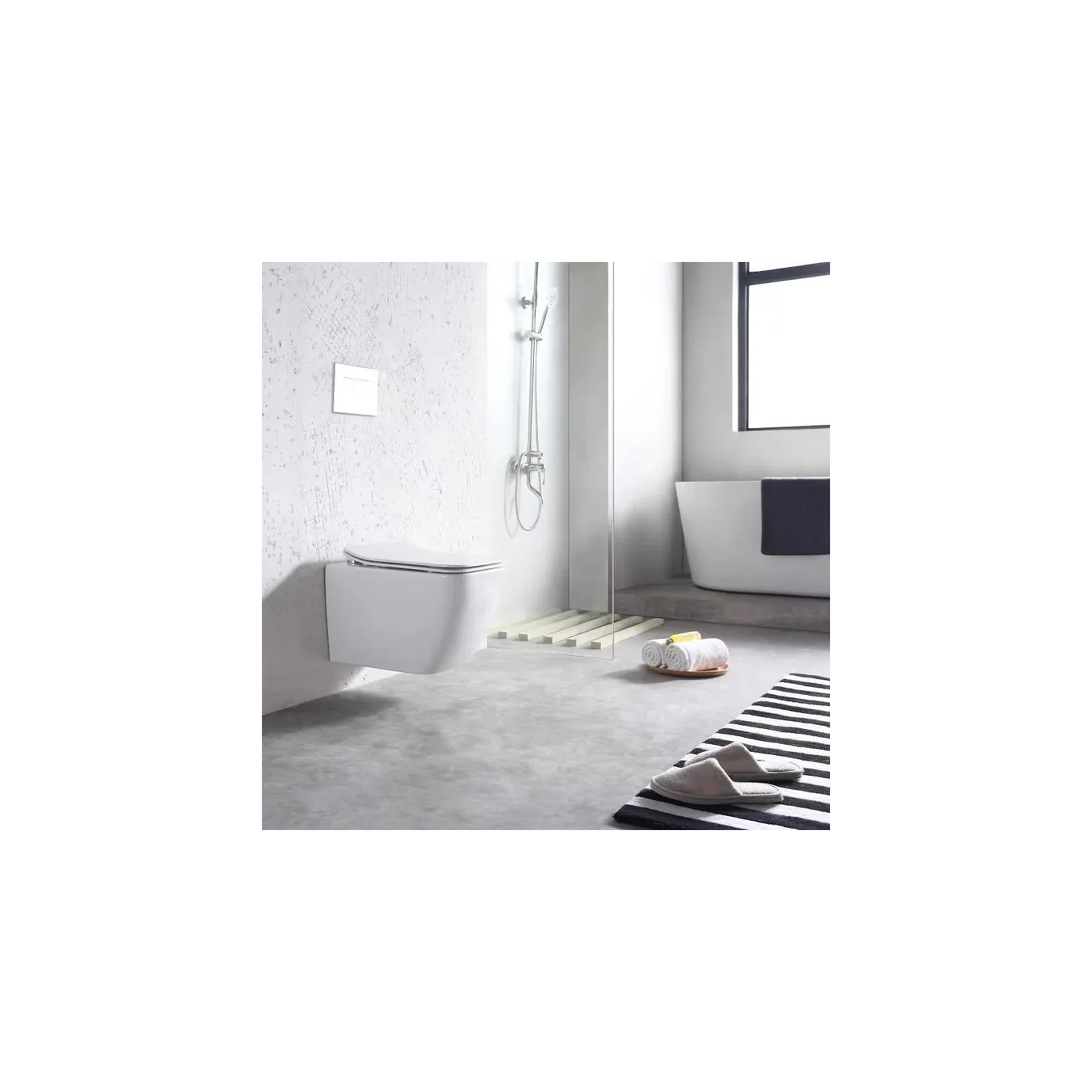 Vaso WC REA MARTIN SLIM RIMLESS DUROPLAST