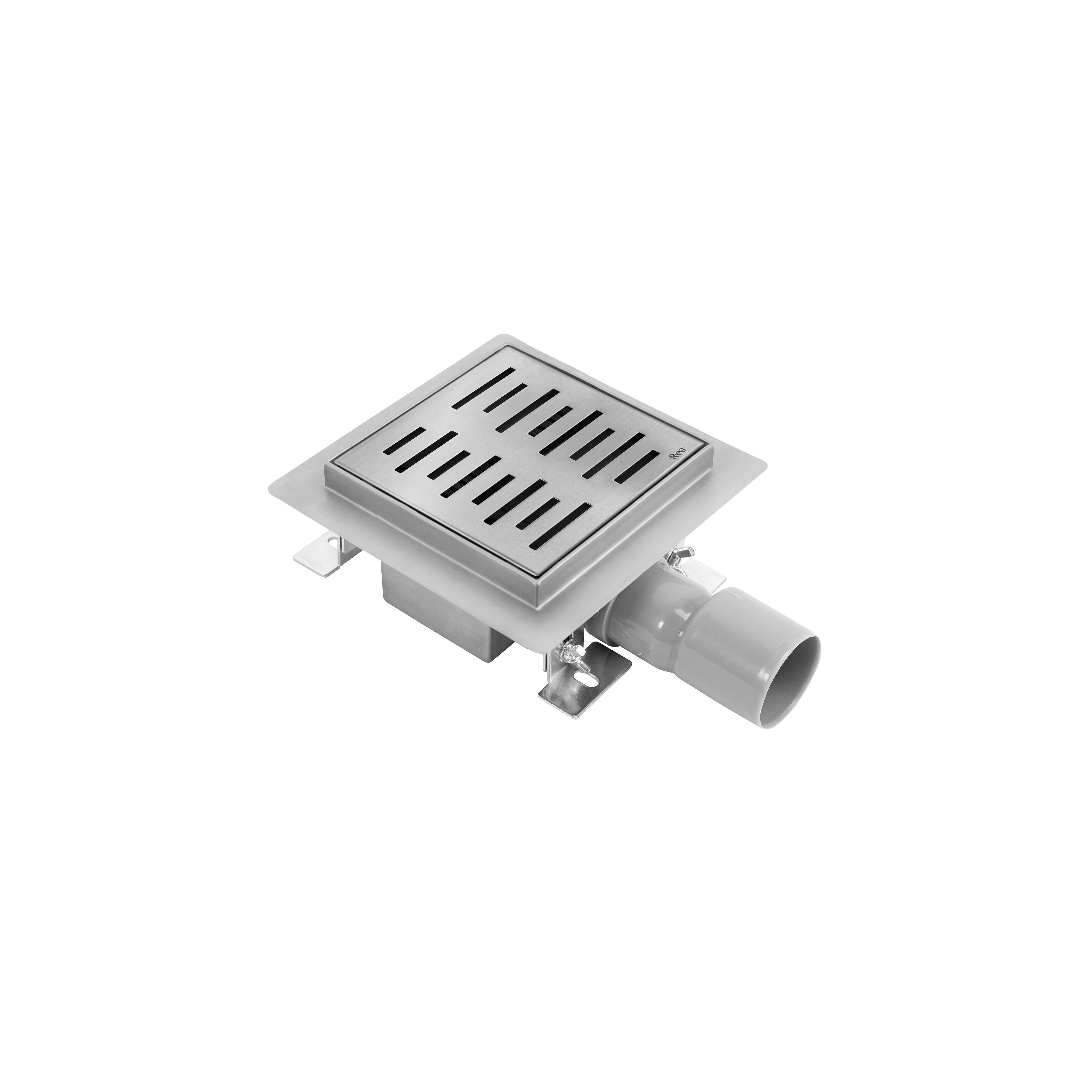 Odtokový žľab REA LINE 150x150 Nickel Brush