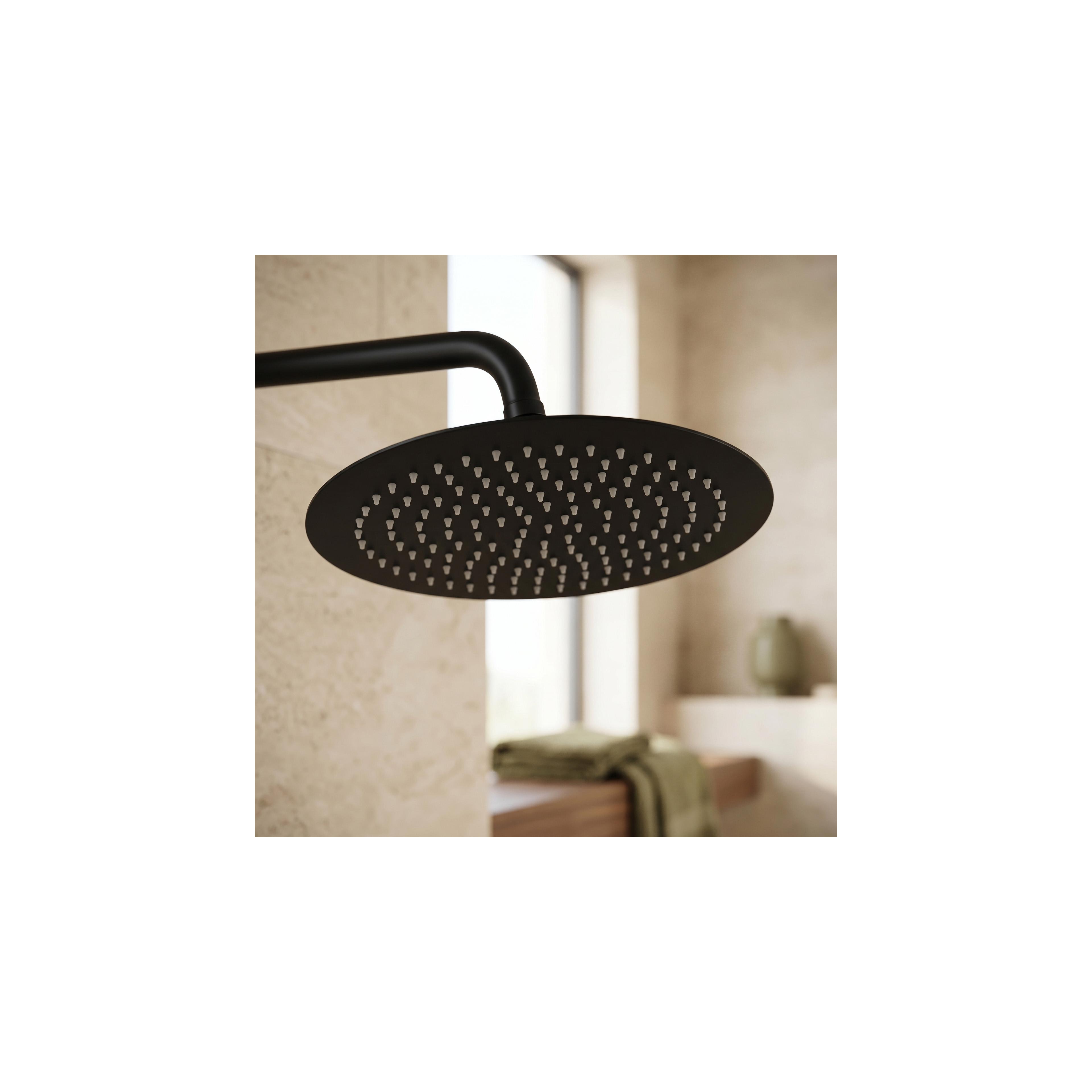 Στρογγυλή κεφαλή ντους REA JS-P014B 25cm Black