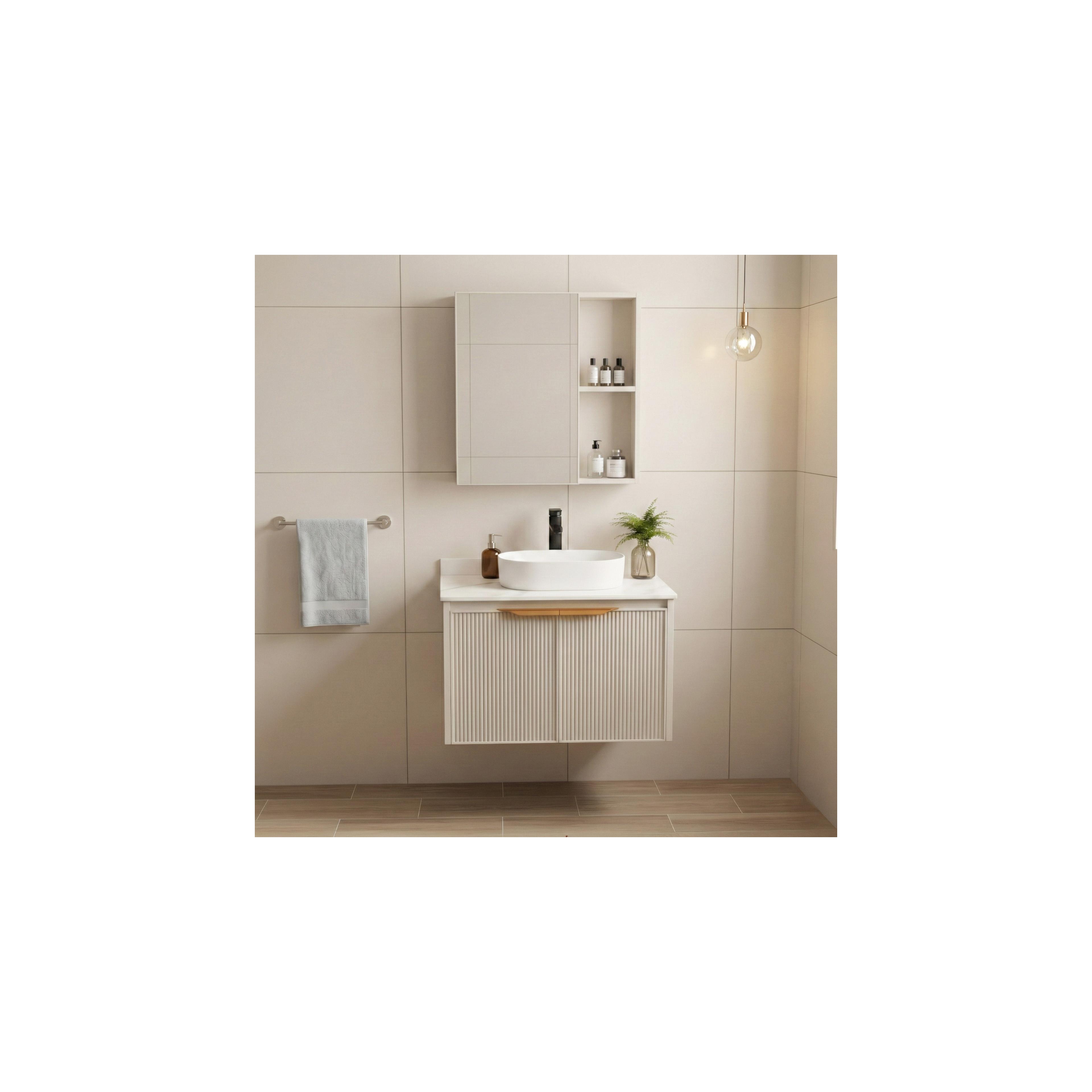 Zestaw mebli łazienkowych z blatem Marti 60cm Beige