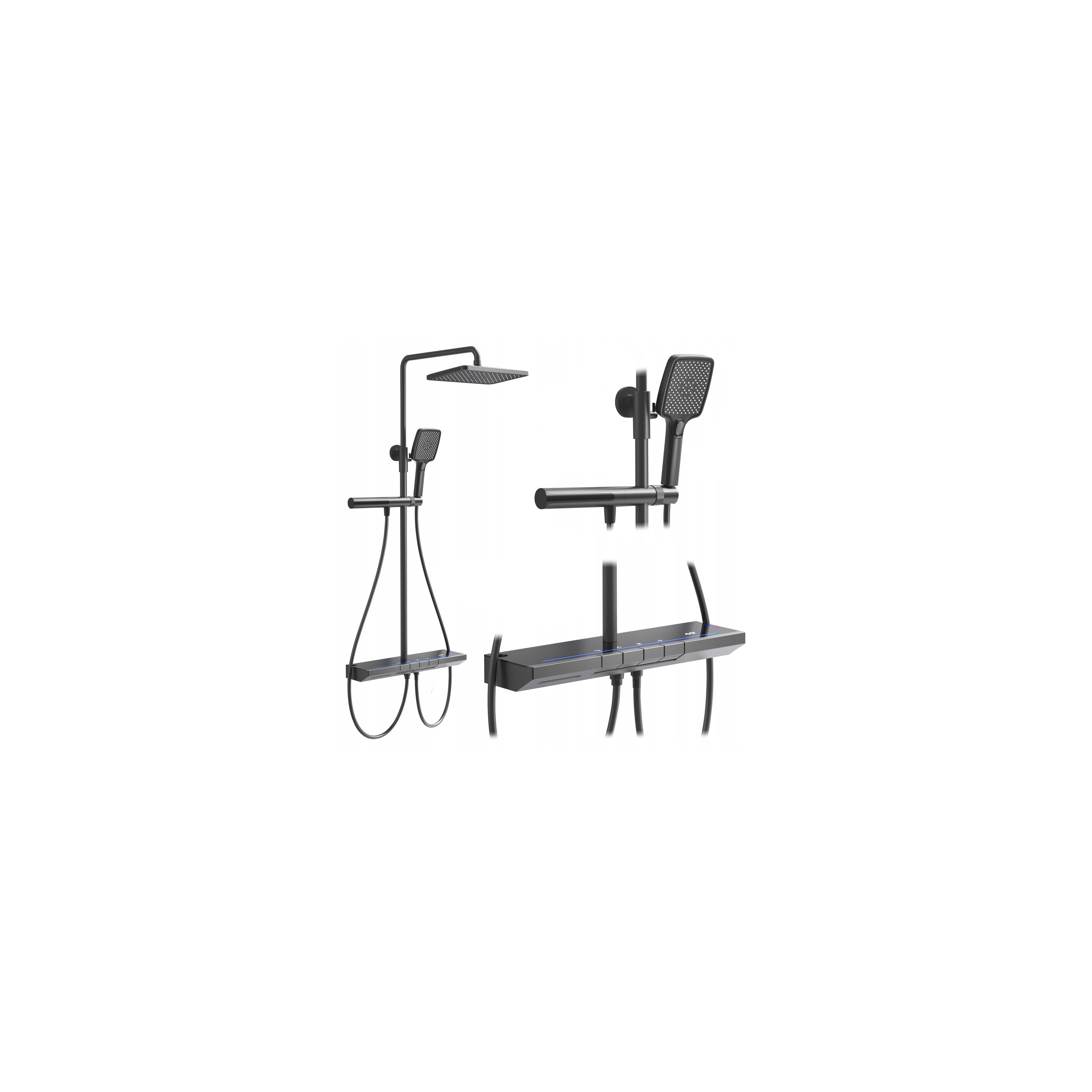 Shower set with thermostat REA Pedro Titanium
