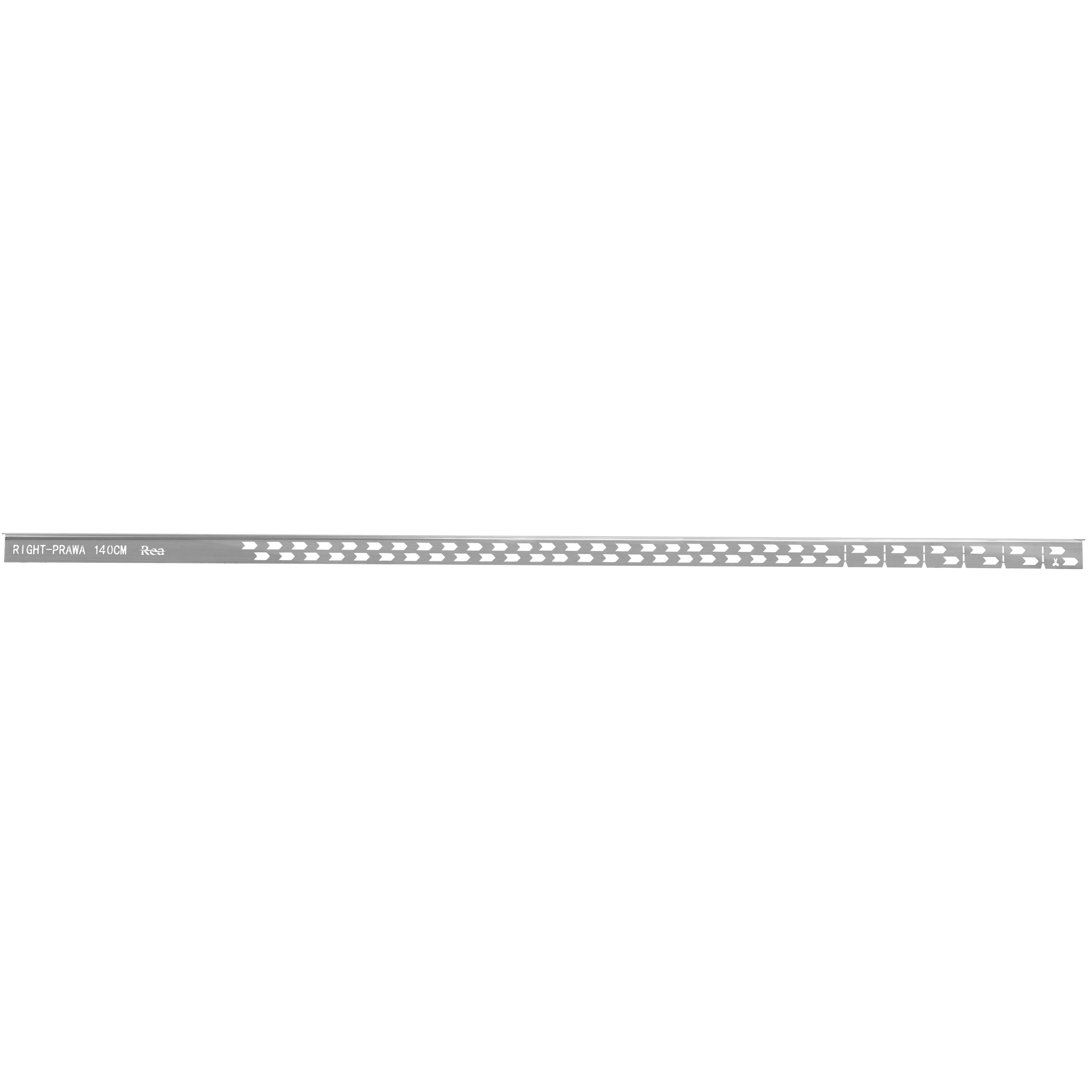 Profilé de chute latéral pour receveur de douche 140cm Brush nickel