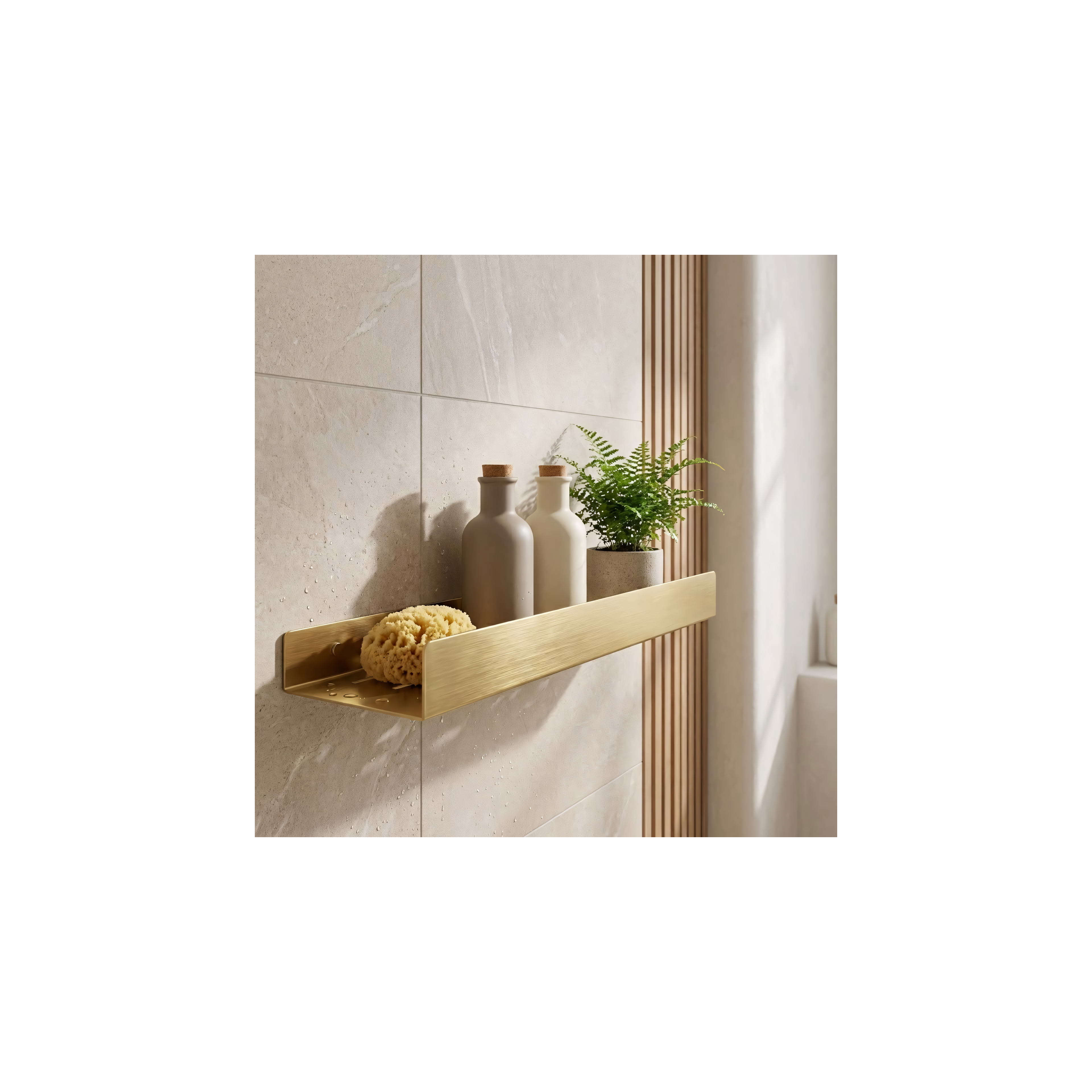 Etagère de salle de bain SF04 60cm gold brush