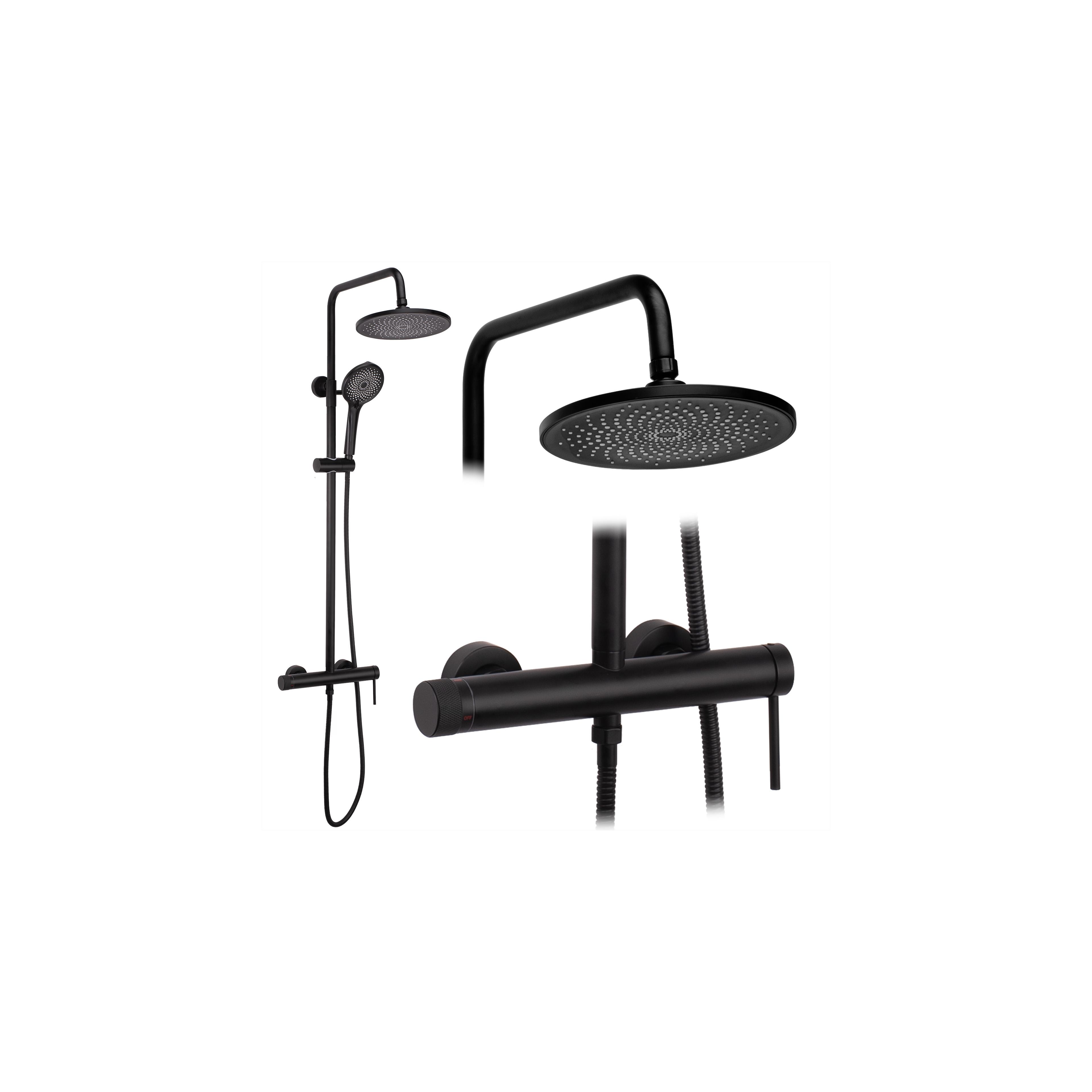 Shower set Rea Foss Clif Black