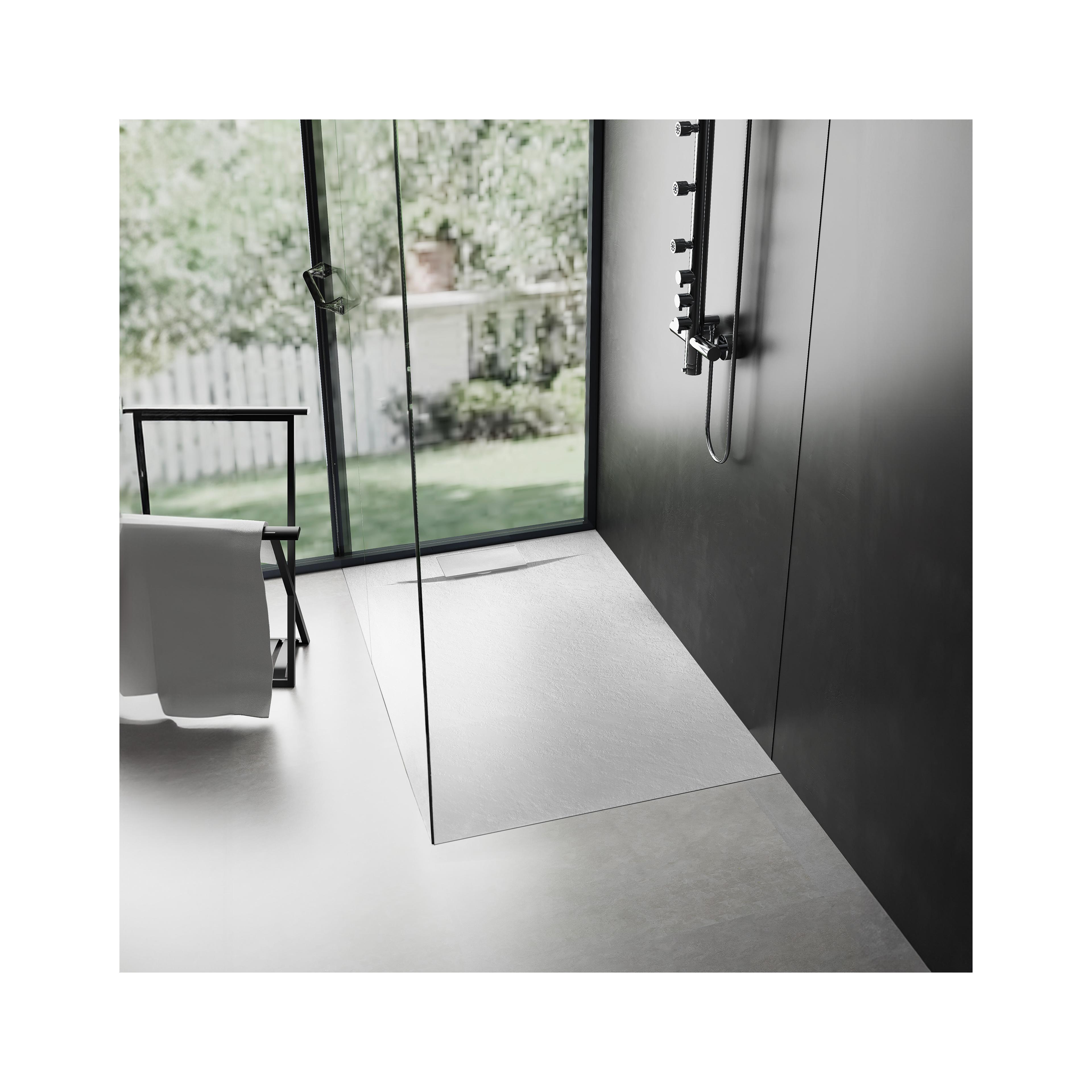 Shower tray Bazalt White 80x100