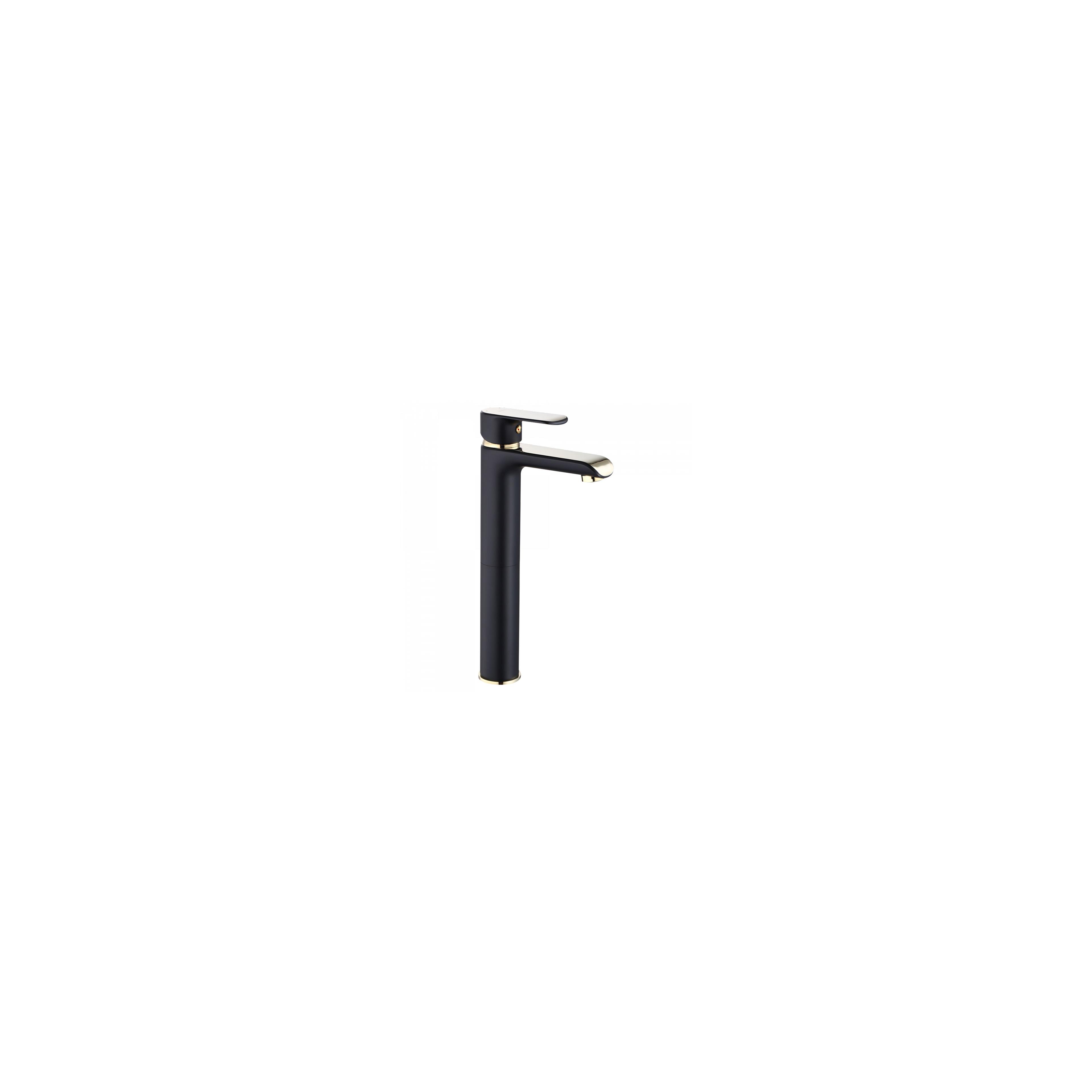 Torneira para lavatório alto preta e dourada REA BLOOM