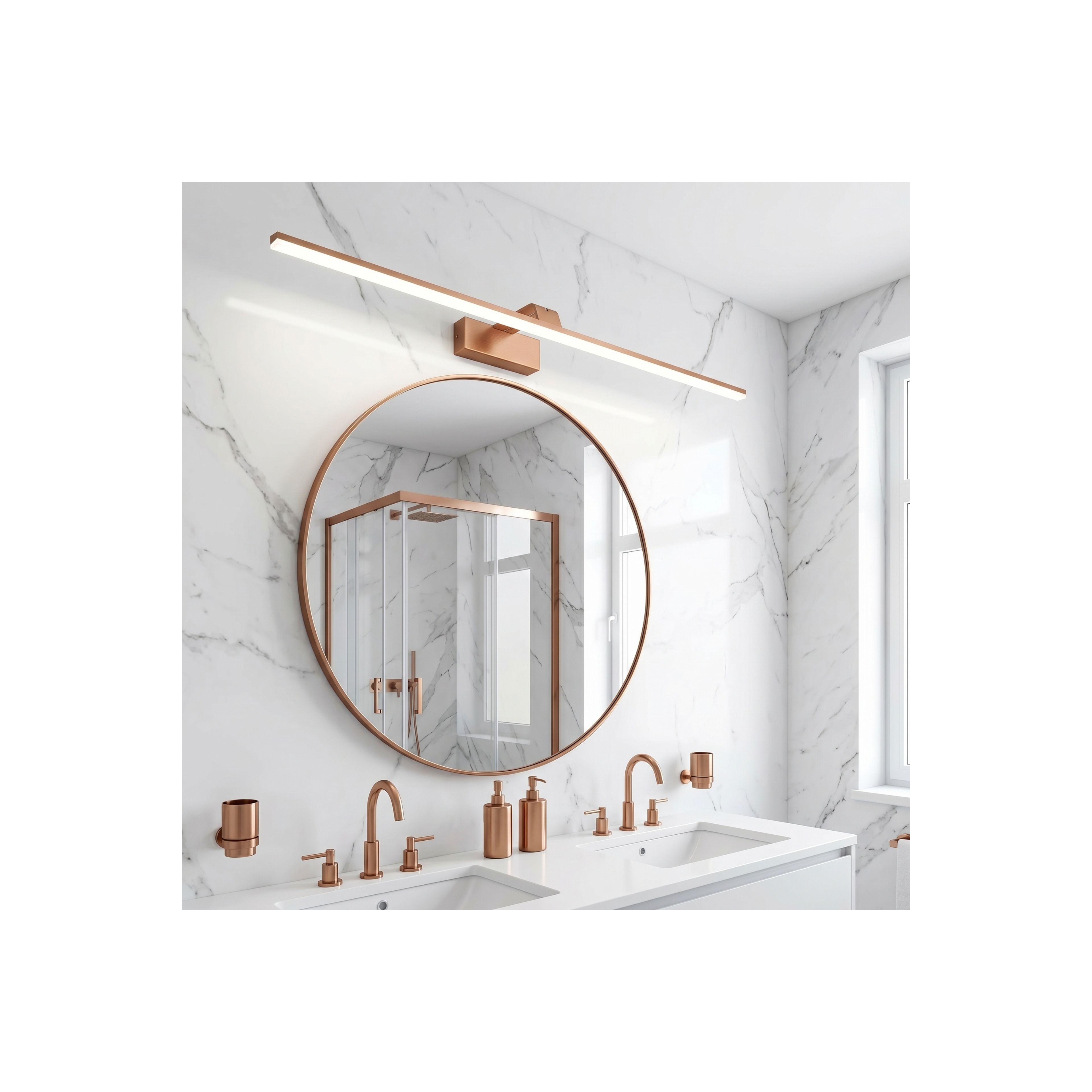 Vannitoa seina LED-valgusti SWE015-1W 73cm BRUSH COPPER