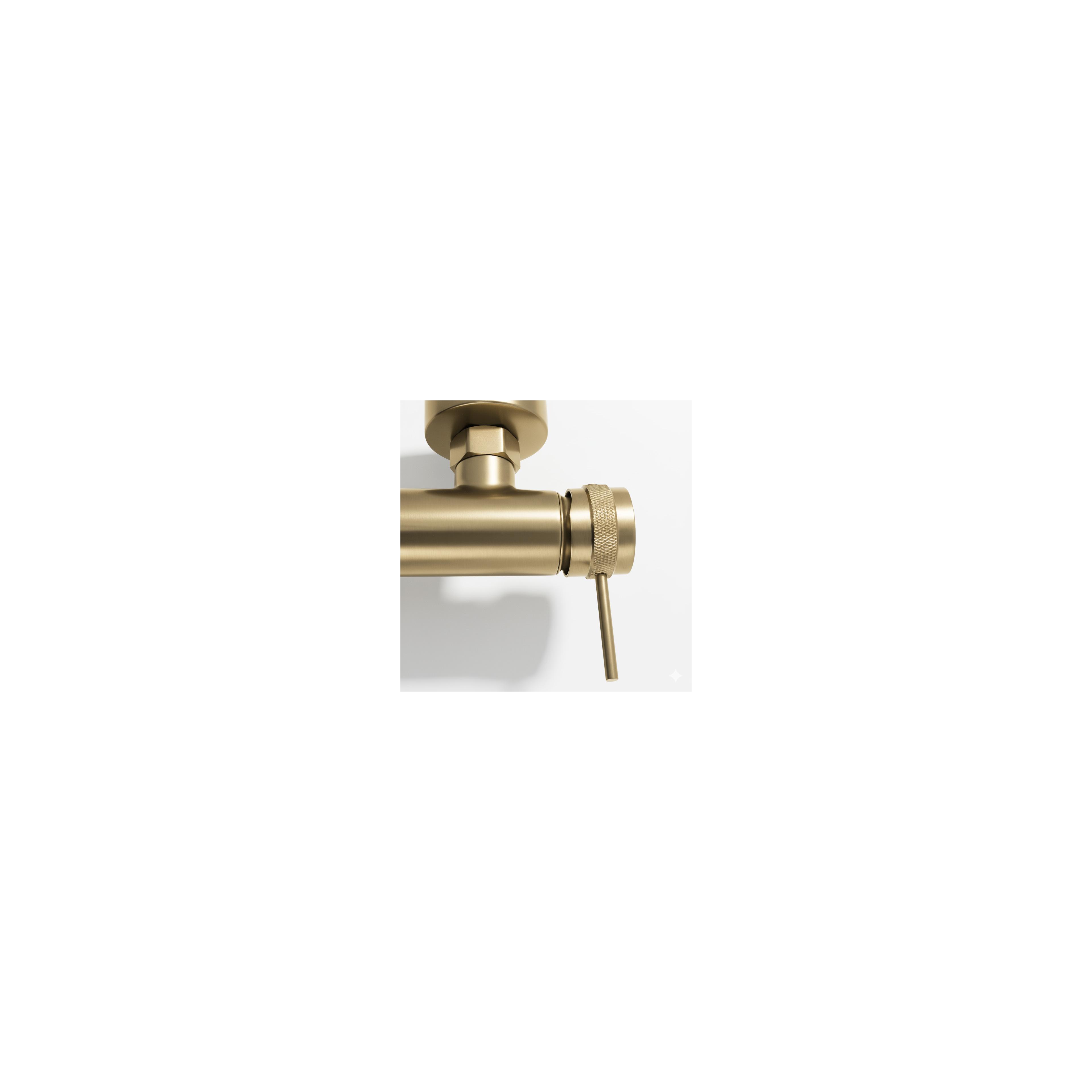 Bathroom faucet Rea Lungo Grip Brush Gold