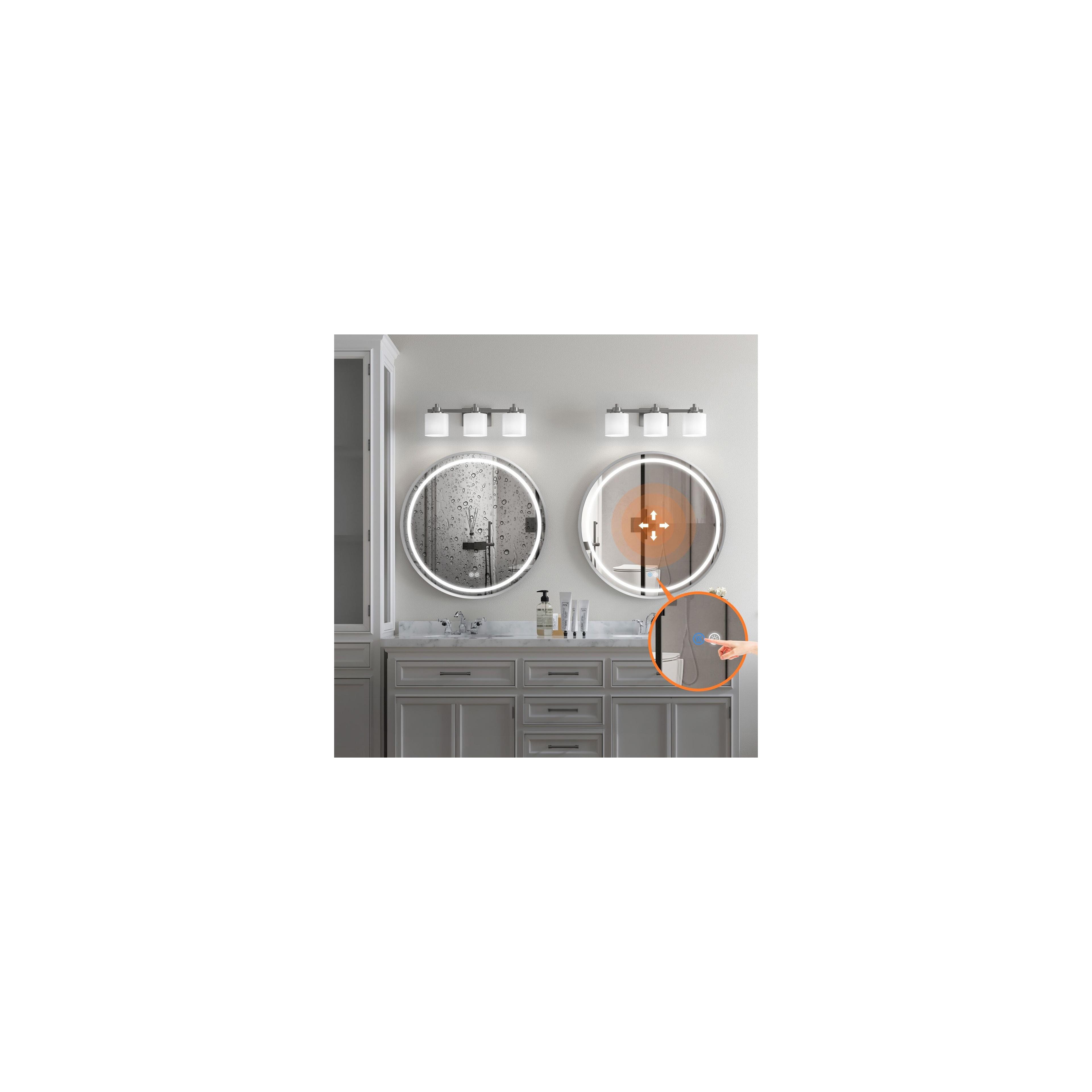 ΚΑΘΡΕΦΤΗΣ ΤΟΙΧΟΥ LED 60cm MMJ BRUSH SILVER