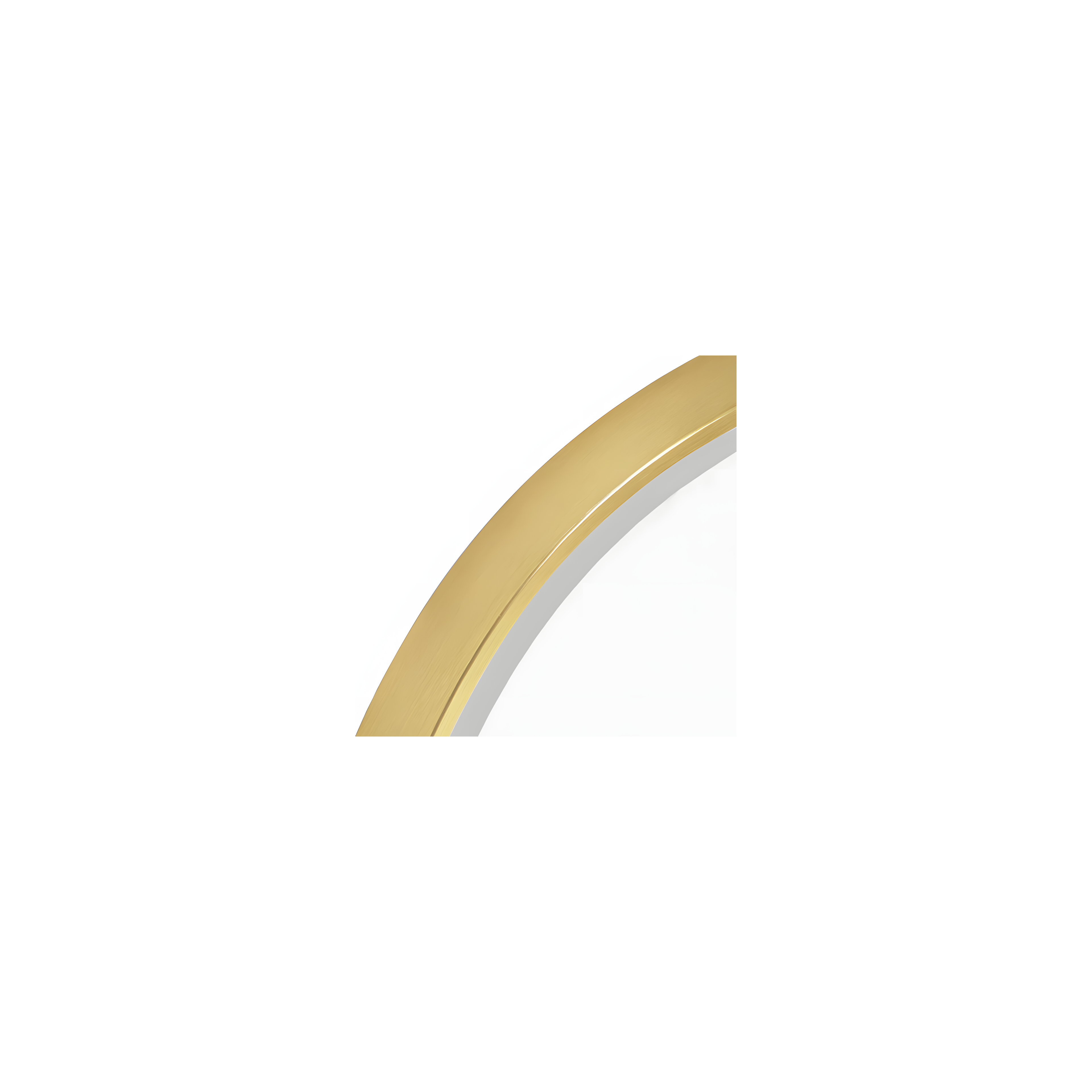 Miroir LED OVAL 50x100cm Gold