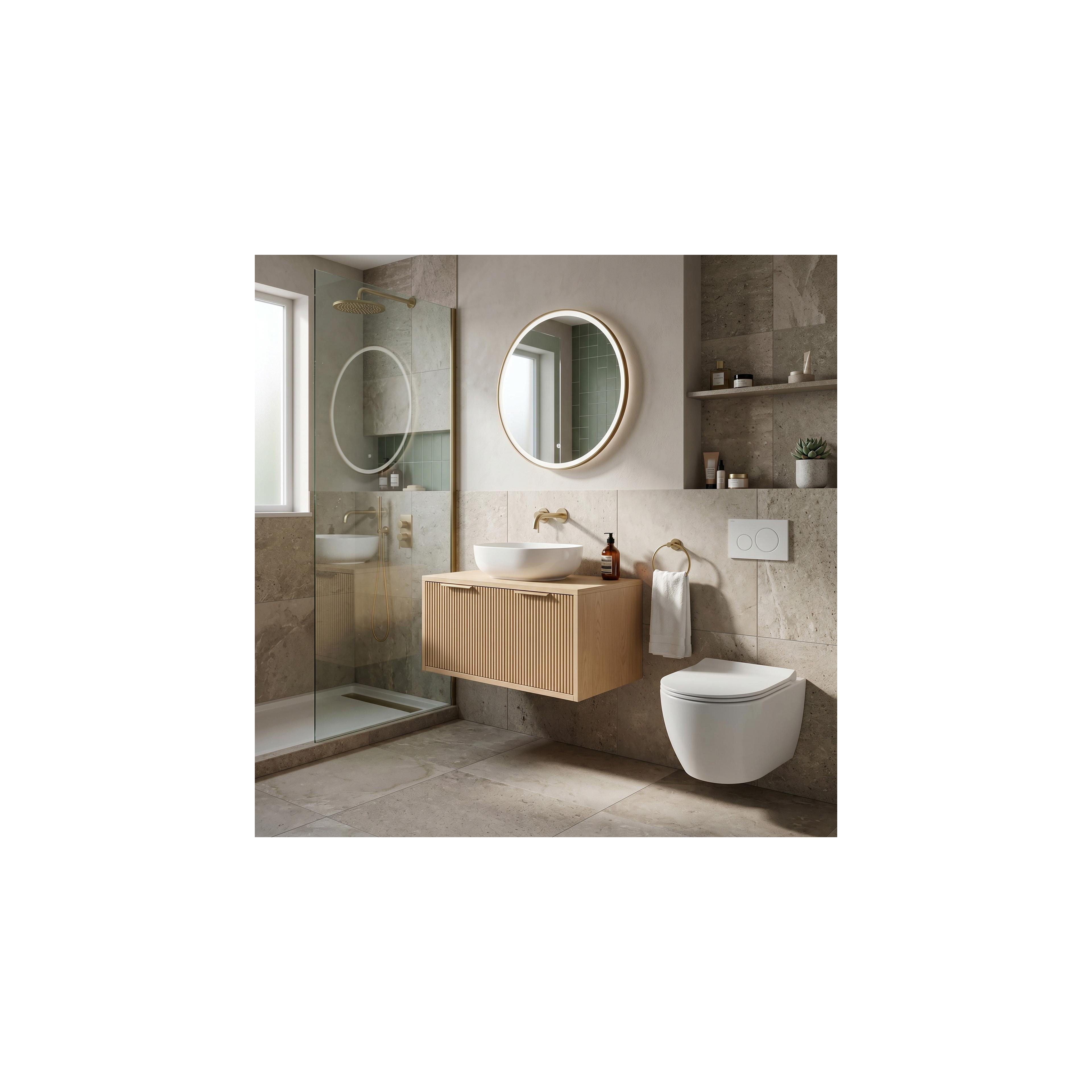 Bathroom vanity cabinet Rea Core 80cm Beige